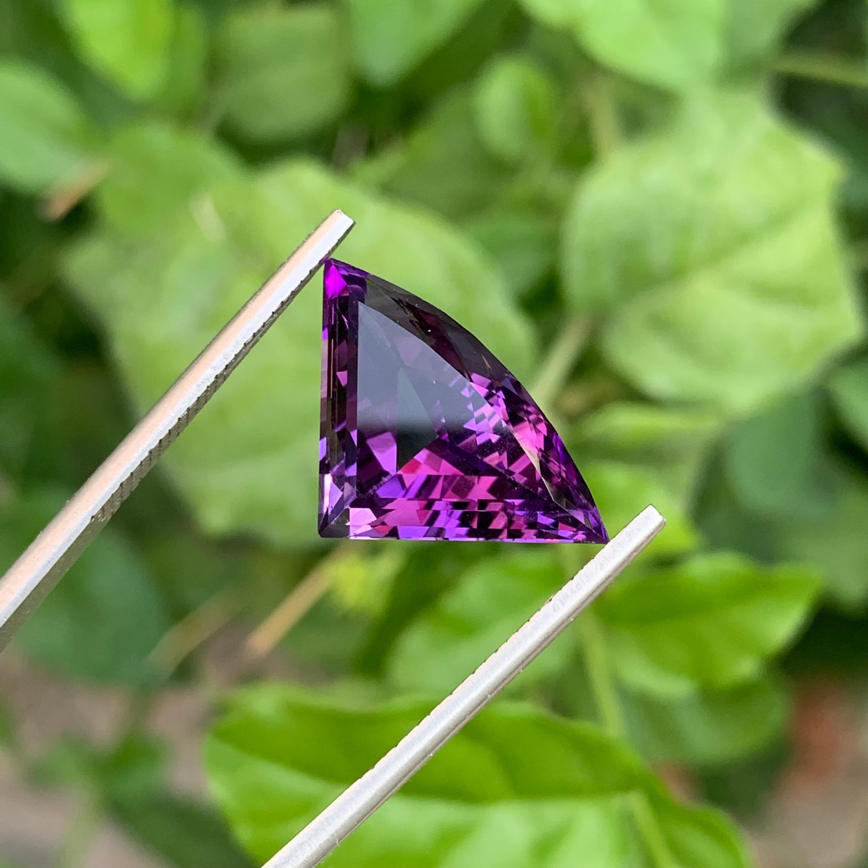 Arts and Crafts 9.35 Carat Natural Loose Bat Shape Amethyst Gemstone From Brazilian Mine (Améthyste en forme de chauve-souris en vrac de 9.35 carats) en vente