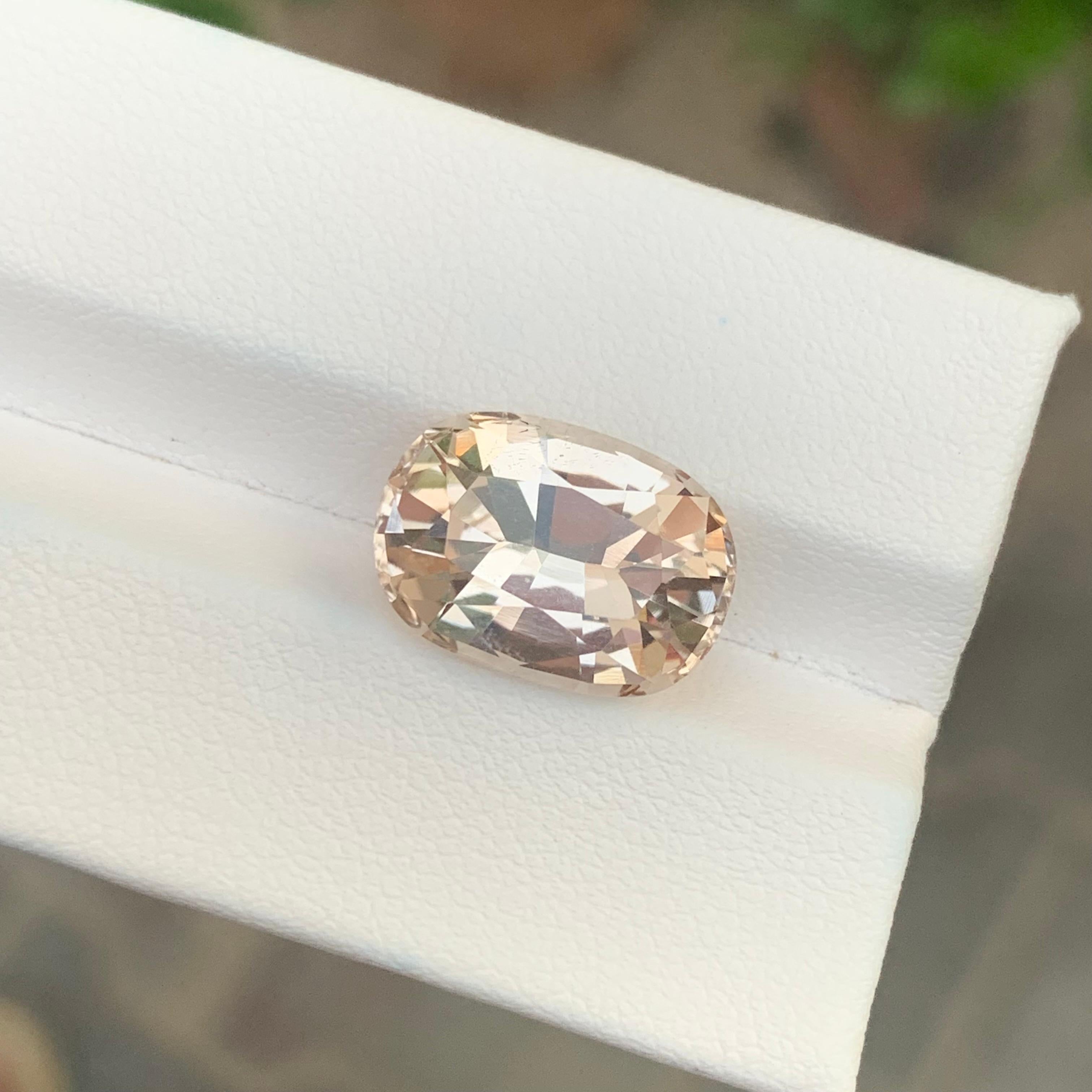 9.35 Carat Natural Loose Golden Topaz Gemstone From Pakistan's Mine en vente 4