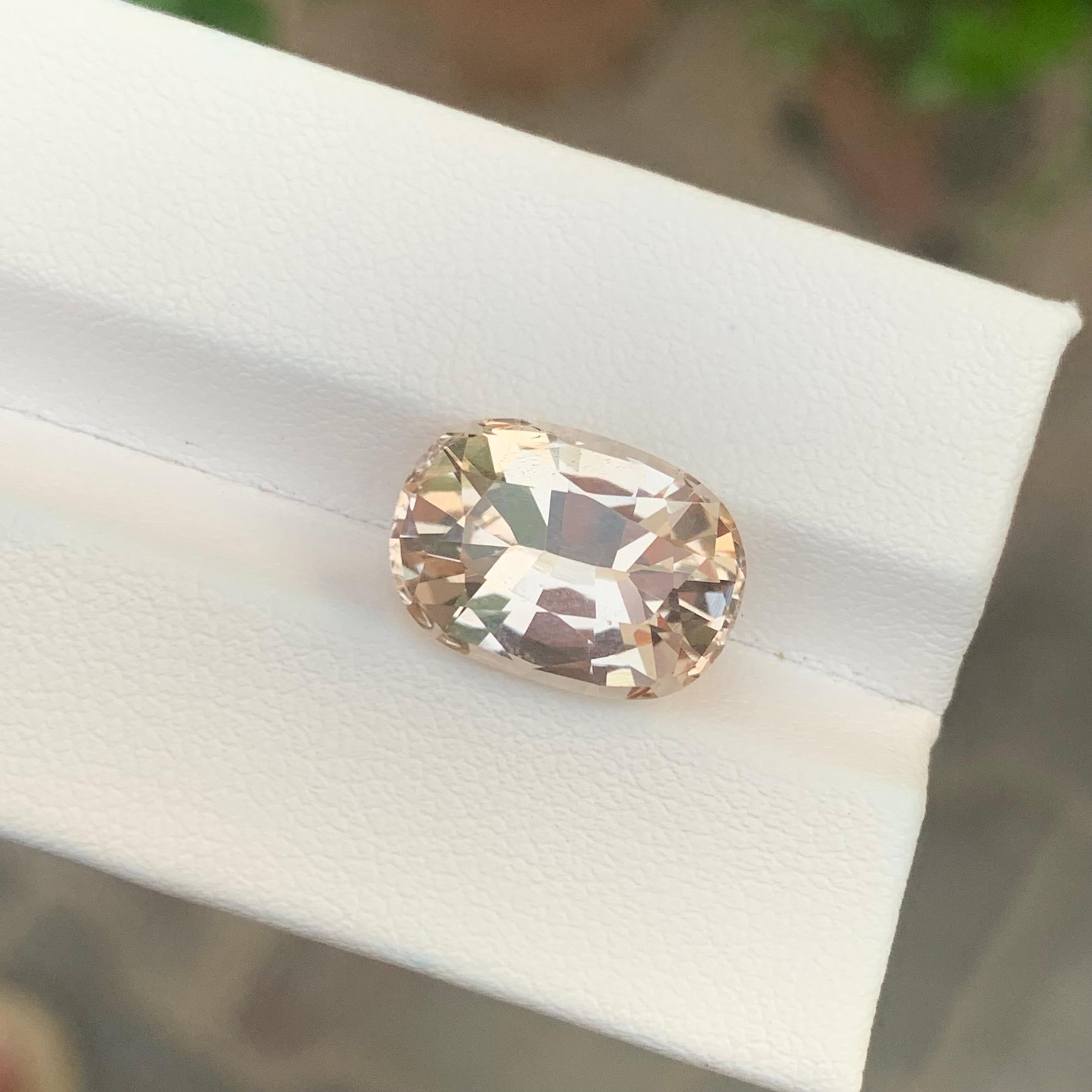 9.35 Carat Natural Loose Golden Topaz Gemstone From Pakistan's Mine en vente 3