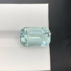 9.35 Karat Natürlicher loser hellblauer Aquamarin im Kissenschliff Pakistanischer Edelstein