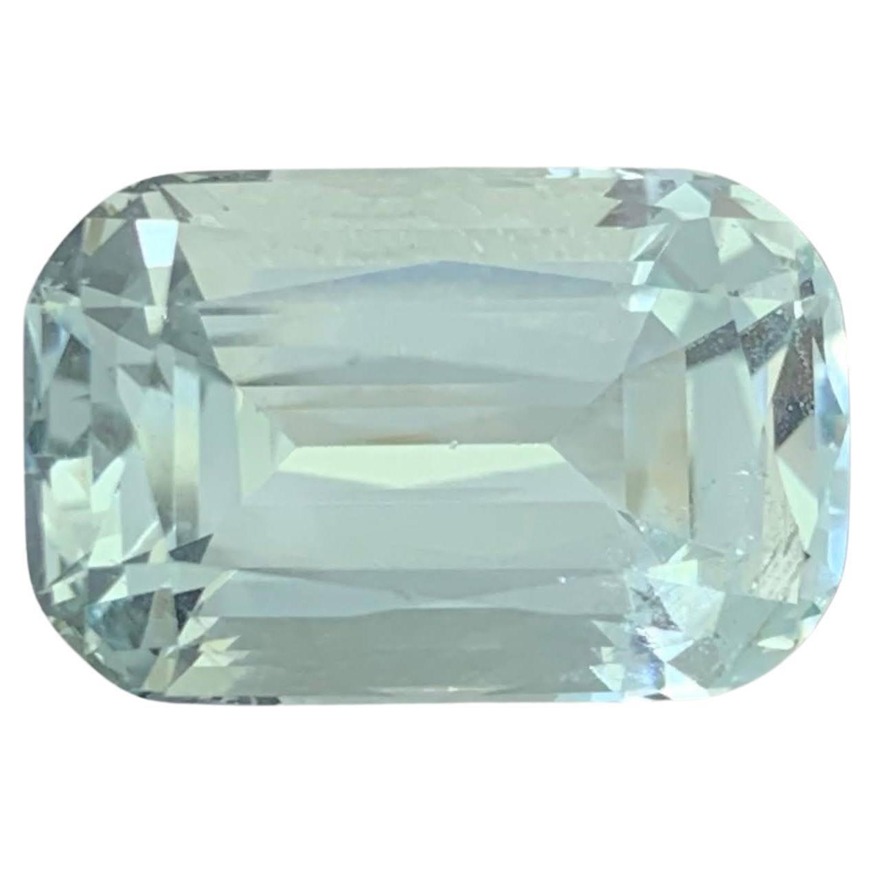 9.35 Karat Natürlicher loser hellblauer Aquamarin im Kissenschliff Pakistanischer Edelstein