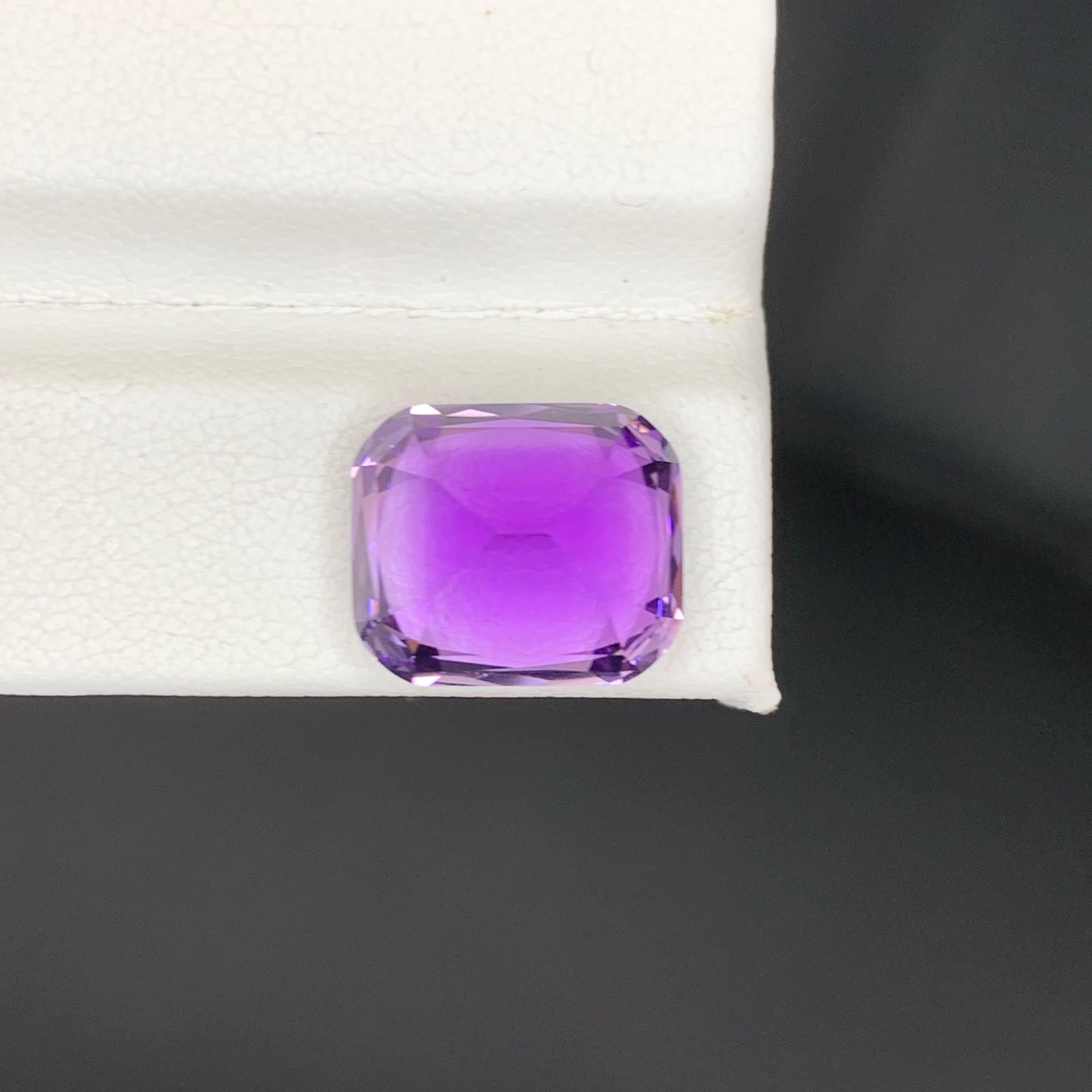 9.35 carati di pietra ametista viola naturale sciolta con taglio a cuscino Gemma brasiliana in vendita 3