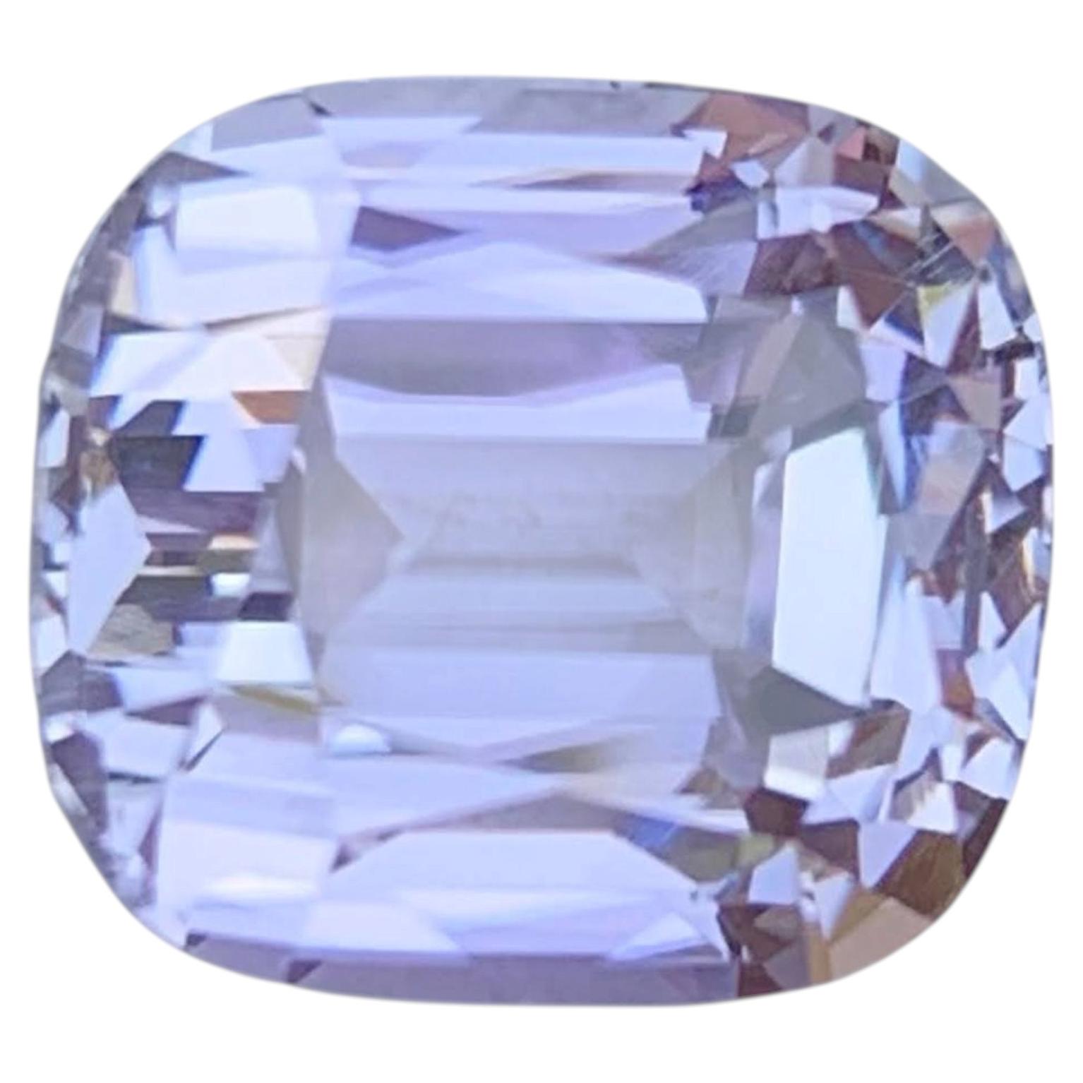 9.35 Carat Natural Loose Purplish No Heat Kunzite Cushion Cut Afghan Gemstone