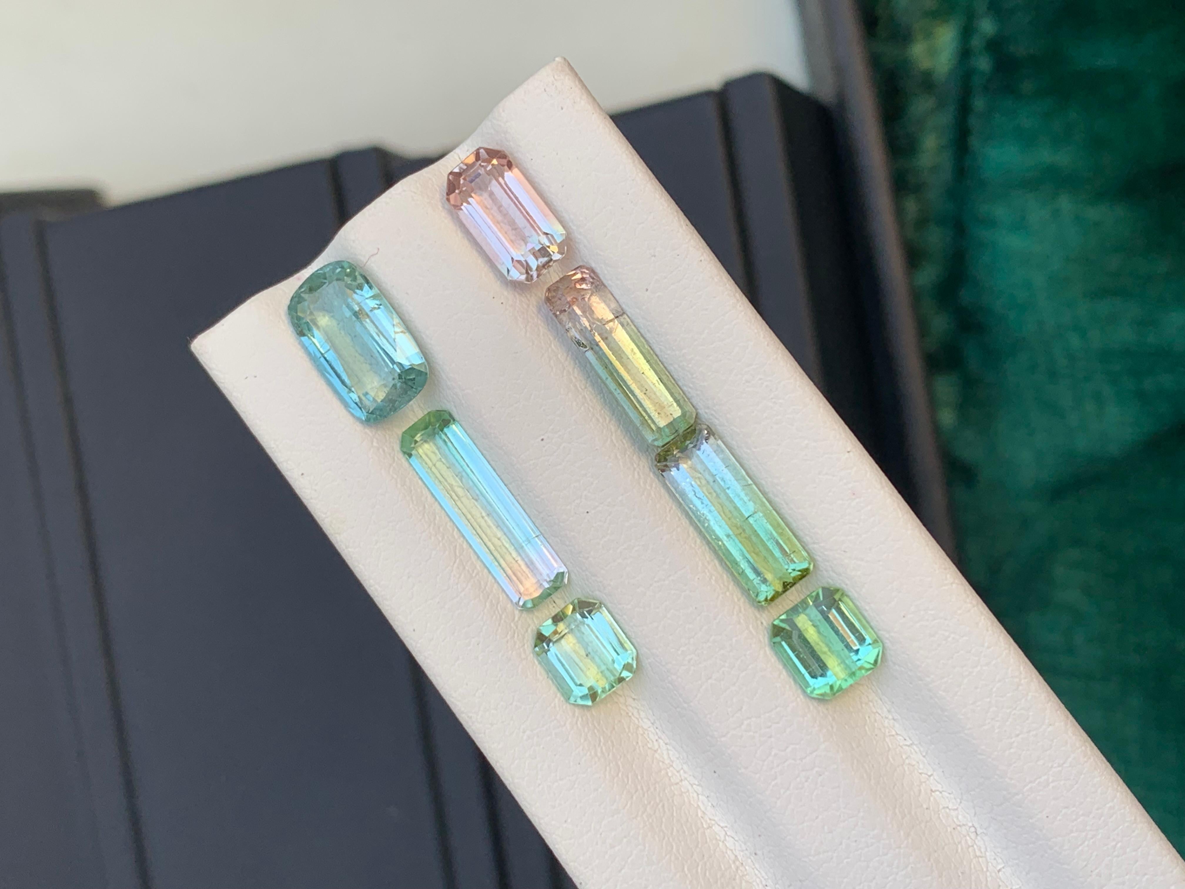 Lot de tourmaline naturelle non sertie de 9.35 carats pour la fabrication de bijoux en vente 3