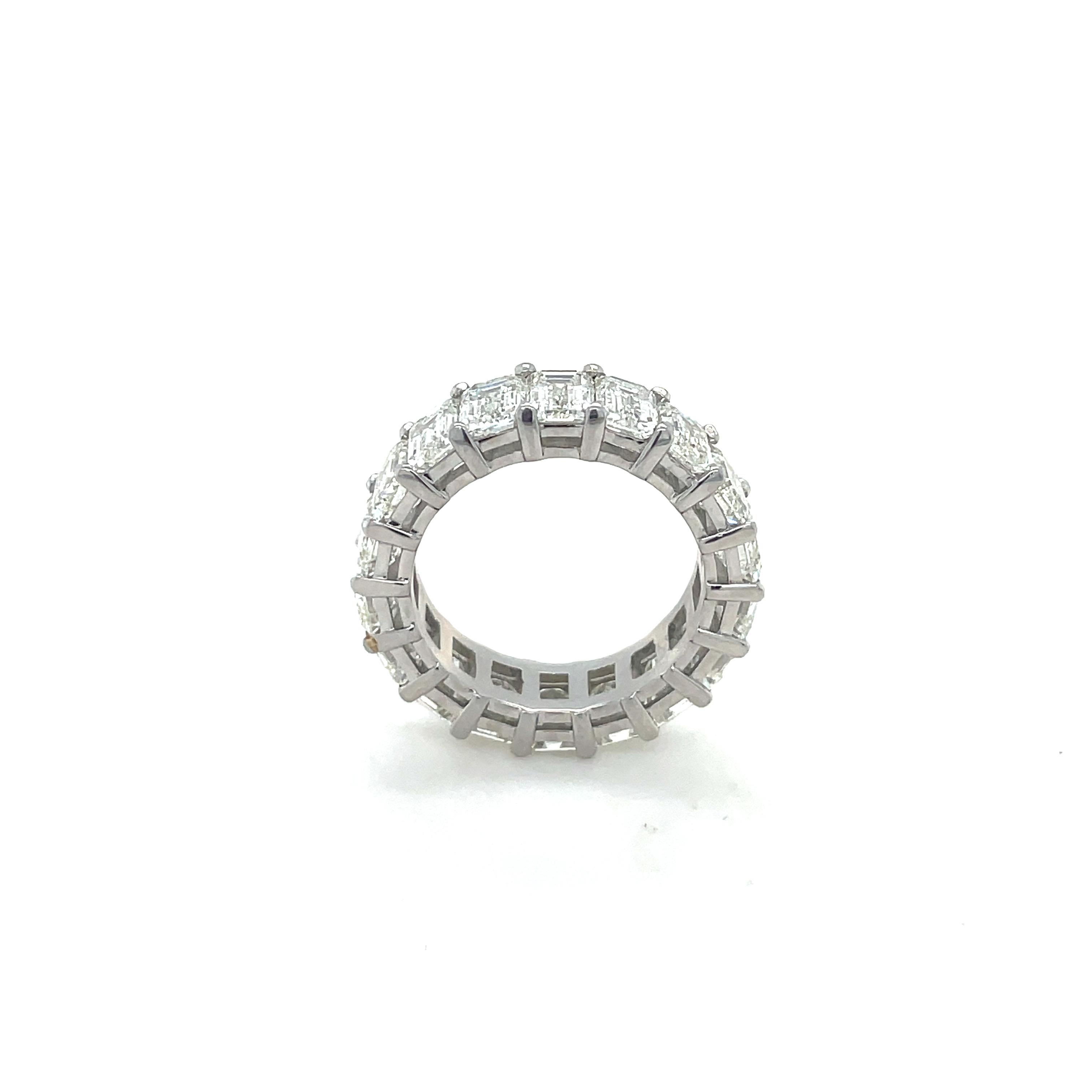 Contemporary 9.37 Carats Diamond Eternity Band For Sale