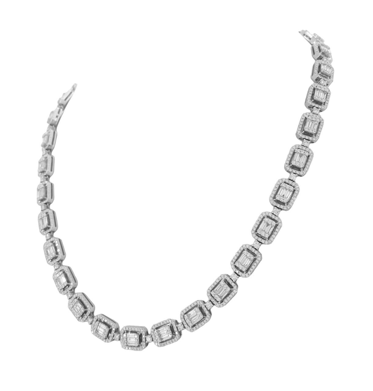 9 carat tennis necklace