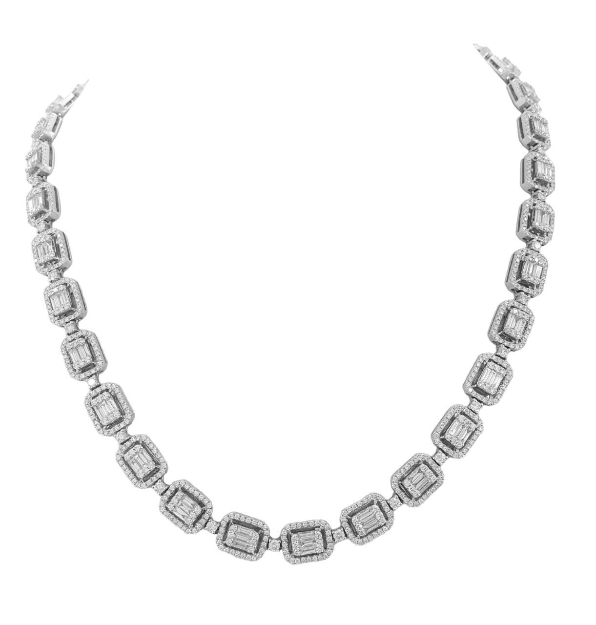 9 carat tennis necklace