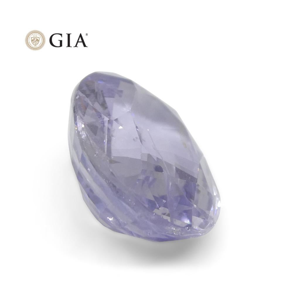 9.37ct Oval Violet to Pinkish Purple Sapphire GIA Certified Sri Lanka For Sale 6