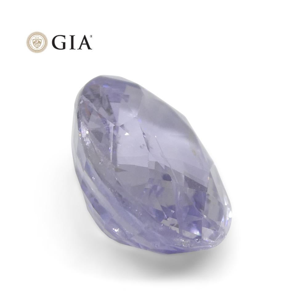 GIA-zertifizierter Sri Lanka 9,37 Karat ovaler violetter bis rosafarbener lila Saphir 9