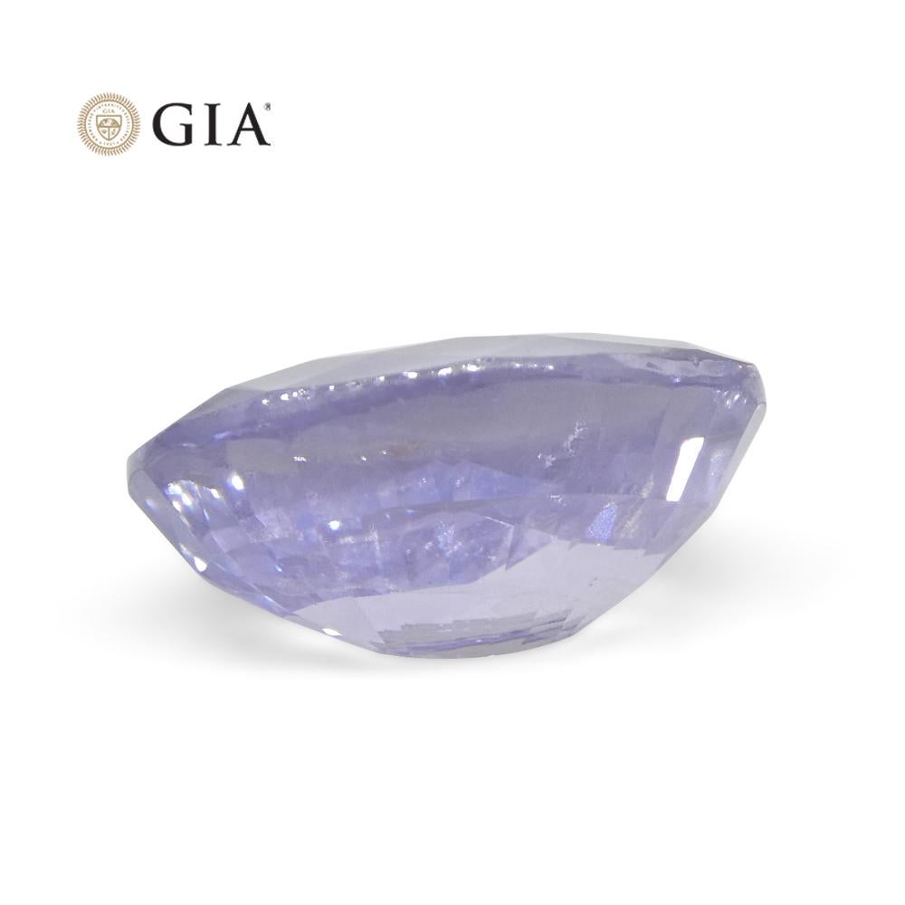 9.37ct Oval Violet to Pinkish Purple Sapphire GIA Certified Sri Lanka For Sale 7
