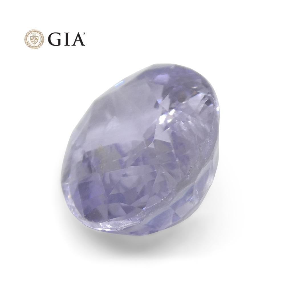 9.37ct Oval Violet to Pinkish Purple Sapphire GIA Certified Sri Lanka For Sale 8