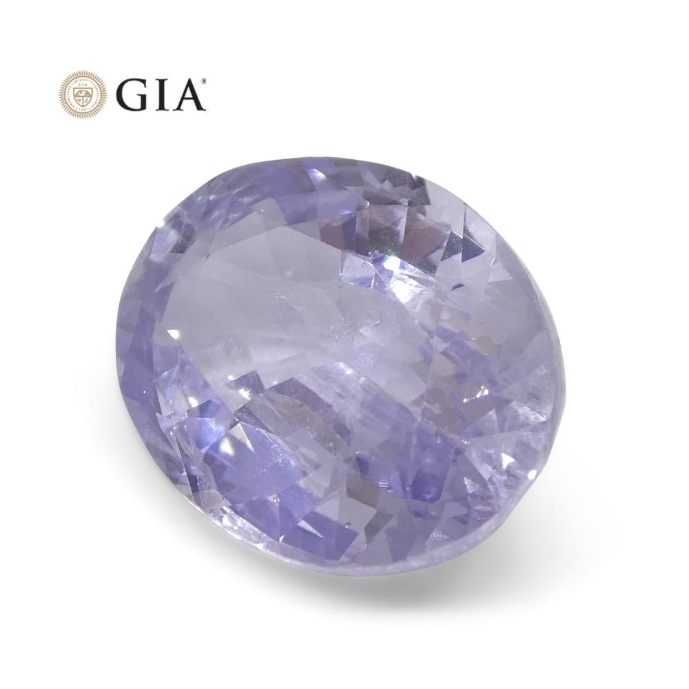 9.37ct Oval Violet to Pinkish Purple Sapphire GIA Certified Sri Lanka For Sale 9