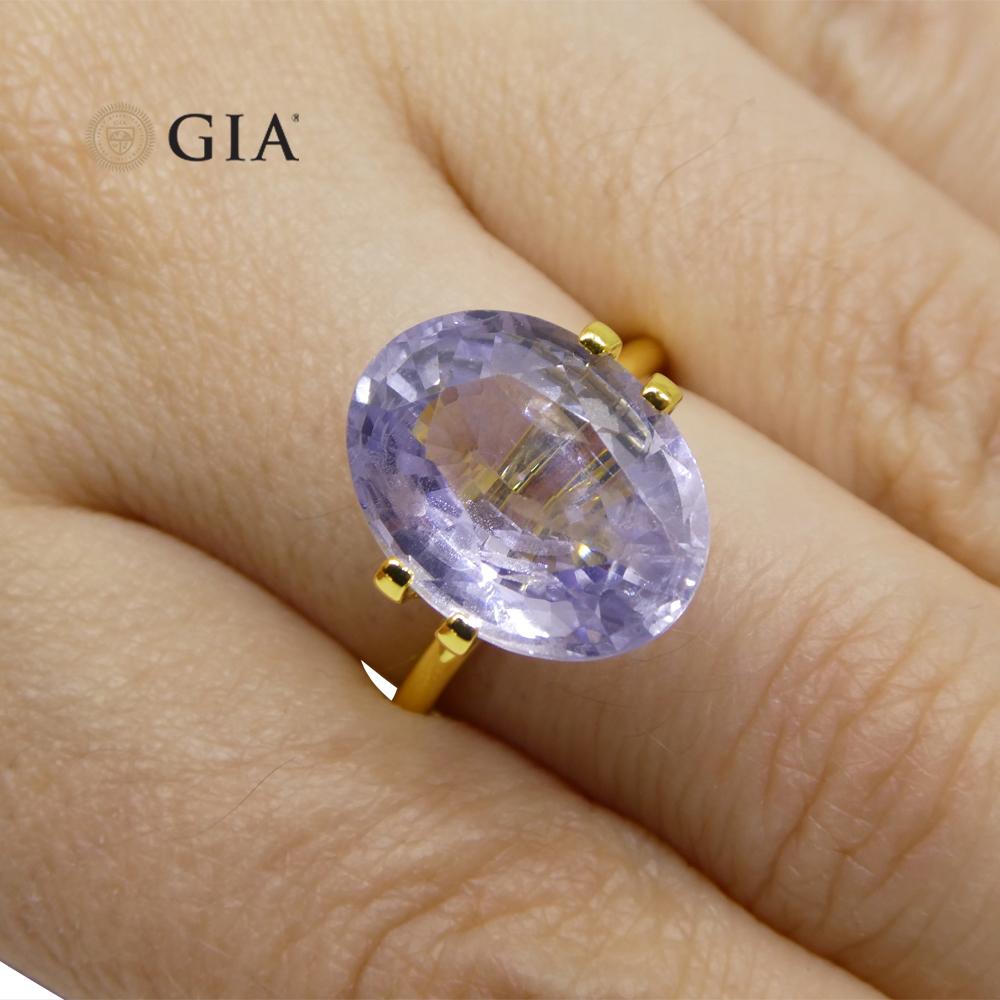 Der GIA-Bericht lautet wie folgt:

GIA-Berichtsnummer: 5221341597
Die Form: Oval
Schneidestil:
Schliffart: Krone: Brillantschliff
Schnittstil: Pavillon: Stufenschnitt
Transparenz: Durchsichtig
Farbe: Violett, das in ein rosafarbenes Lila übergeht

