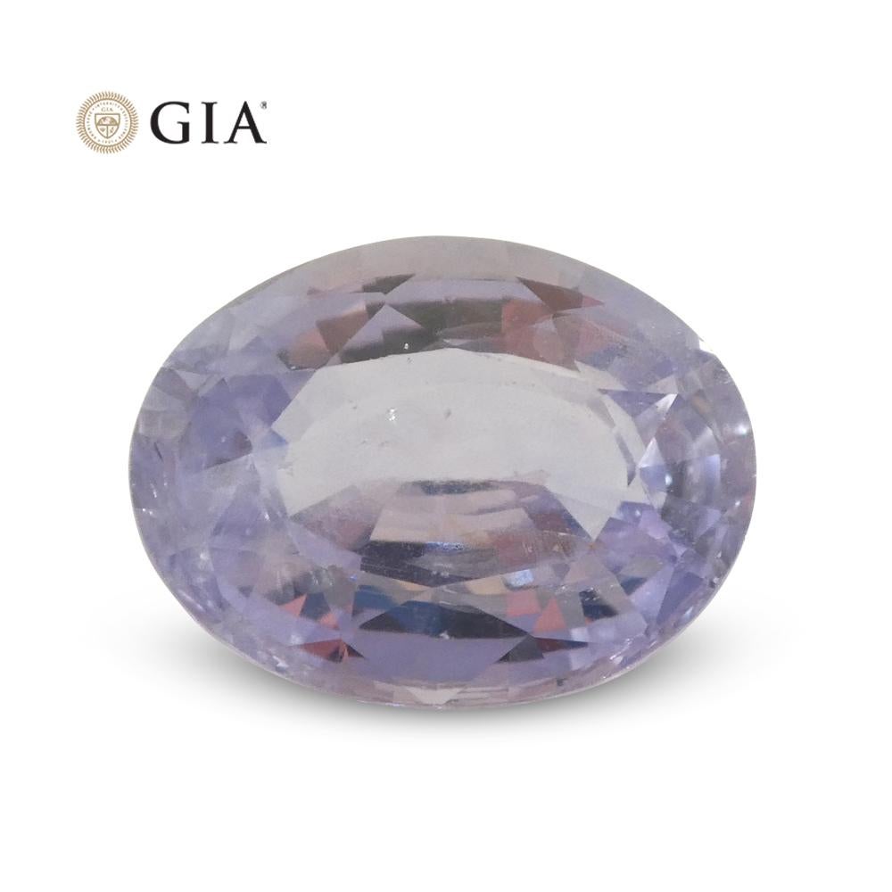 GIA-zertifizierter Sri Lanka 9,37 Karat ovaler violetter bis rosafarbener lila Saphir für Damen oder Herren