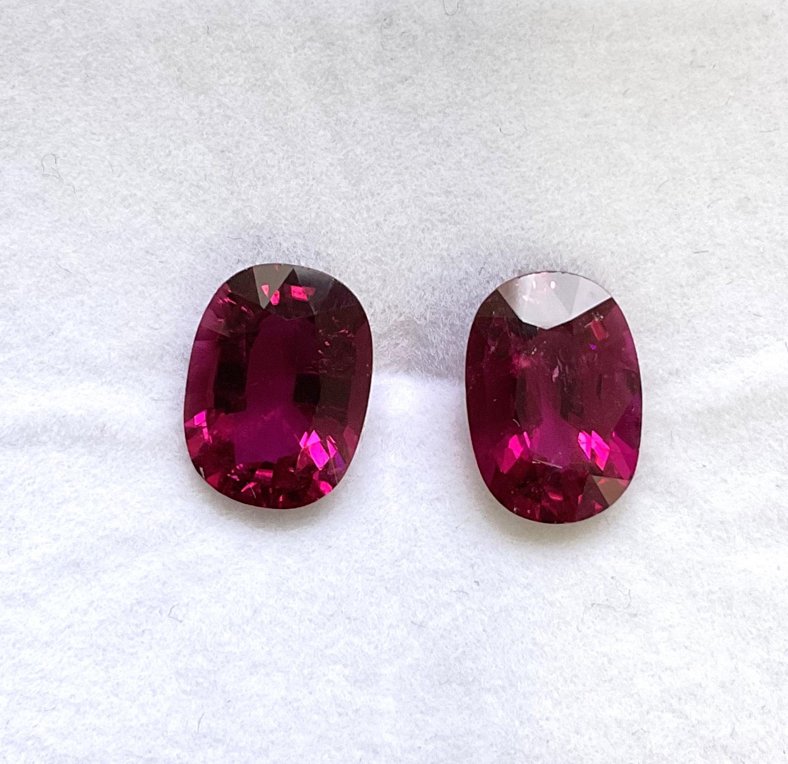 9.39 Carats Rubellite Tourmaline Oval Cut stone For Jewelry Natural gemstone

Gemstone - Rubellite Tourmaline
Weight - 9.39 Carats
Shape - Oval
Size - 13x9x6 MM
Pieces - 2