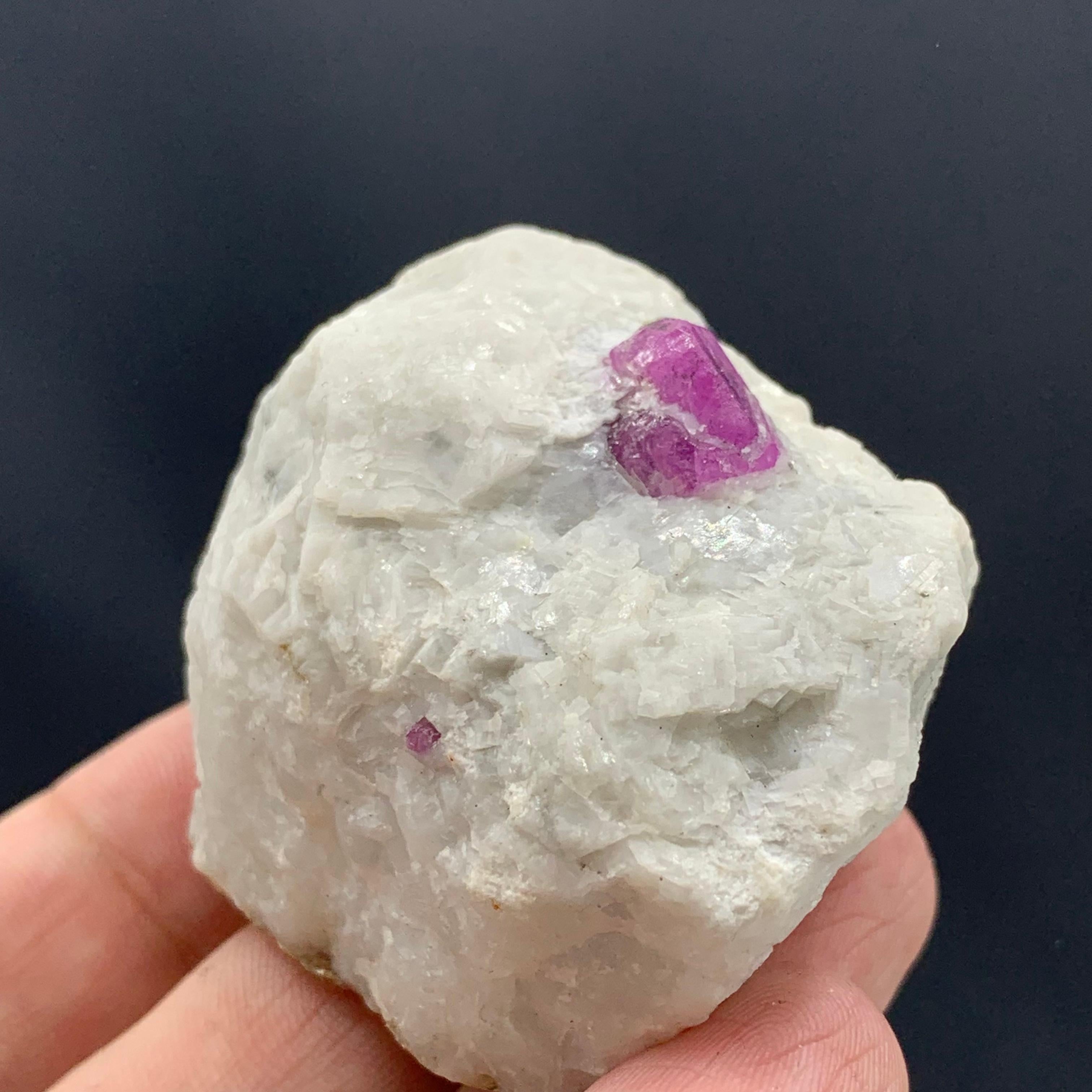 Rock Crystal 93.96 Gram Incredible Ruby Specimen From Jegdalek Mine, Afghanistan For Sale