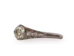 .94 Carat Edwardian Diamond Platinum Engagement Ring