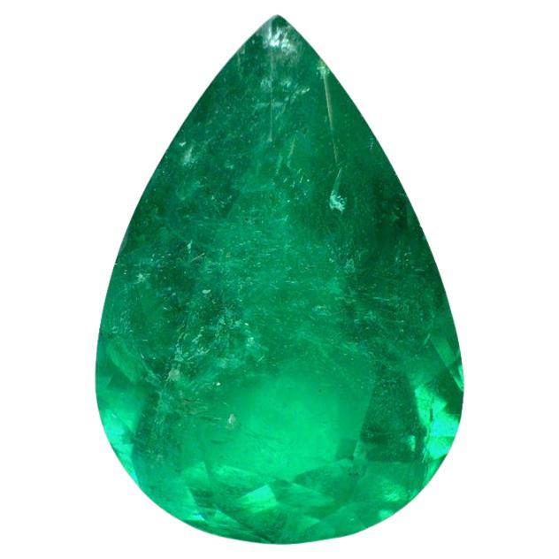 9,40 Karat 17,5x12 Feine Qualität kolumbianischen Smaragd - Birnen-Schliff Mai Birthstone Edelstein