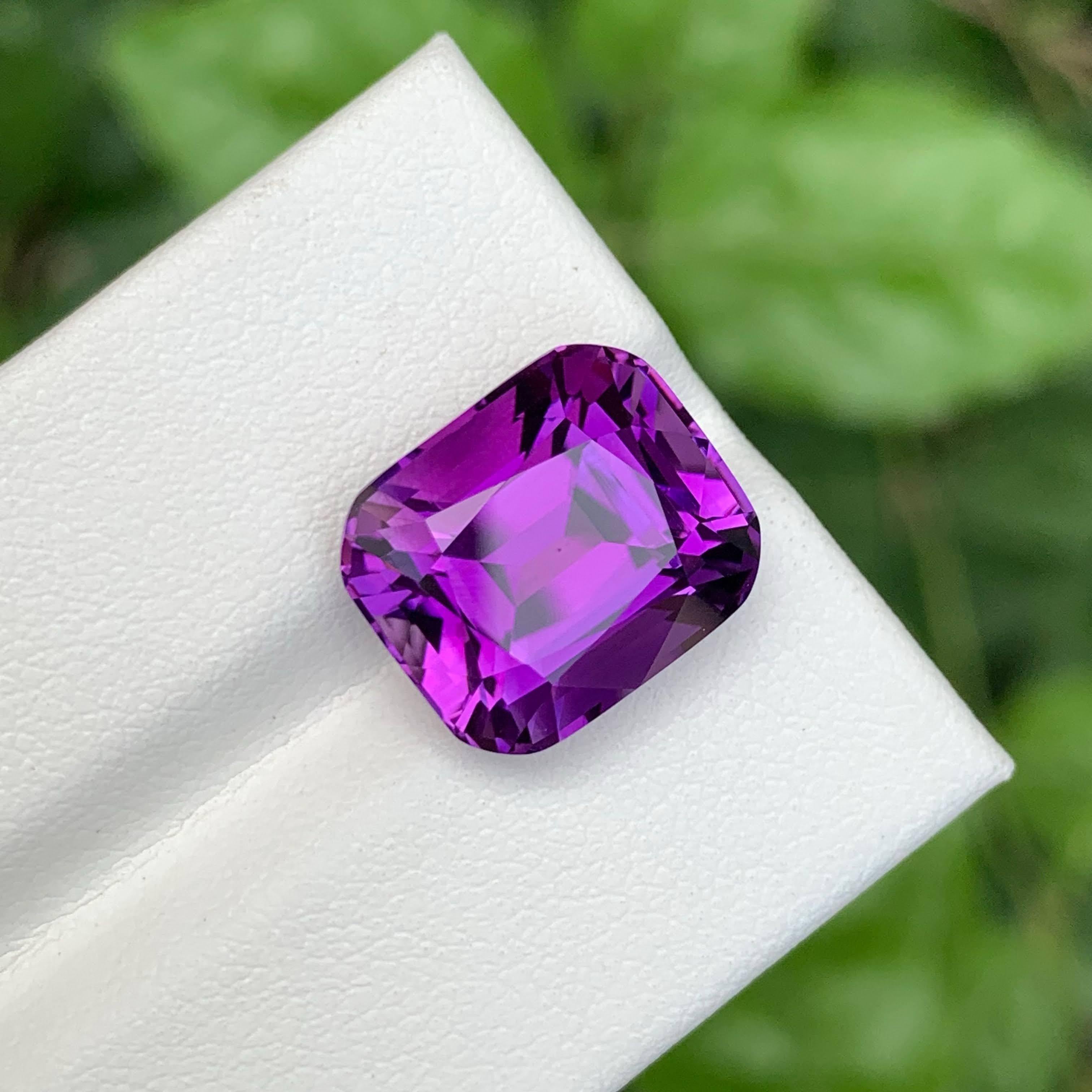 9,40 Carati Pietra Ametista Viola Sciolta Taglio Cuscino Gemma Brasiliana Naturale In condizioni Nuovo in vendita a Bangkok, TH