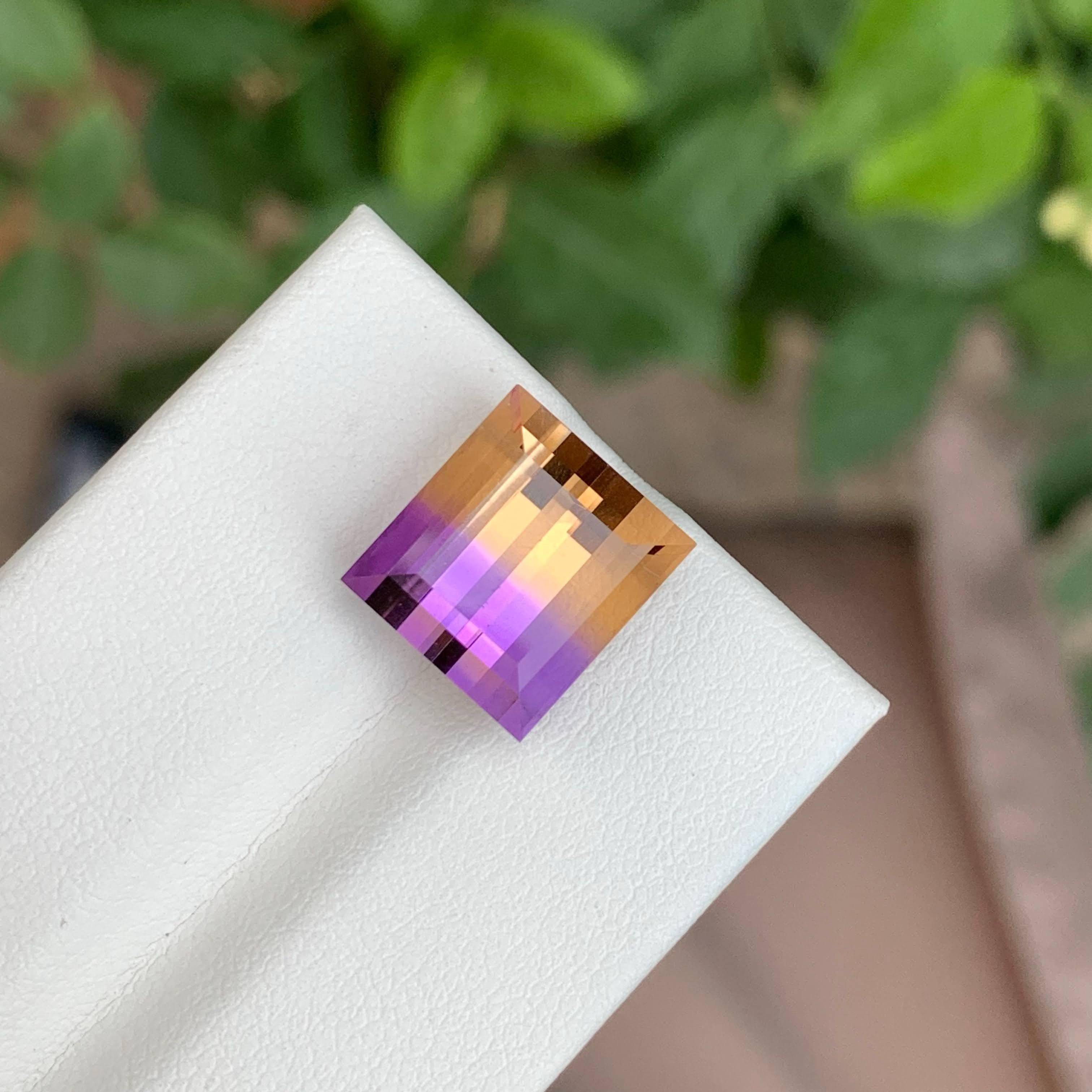 Taille baguette 9.40 Carat Natural Fabulous Loose Ametrine Stone Baguette Cut Bolivian Gemstone en vente