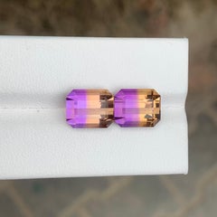 9.40 Carat Natural Loose Ametrine Pair For Jewellery Making
