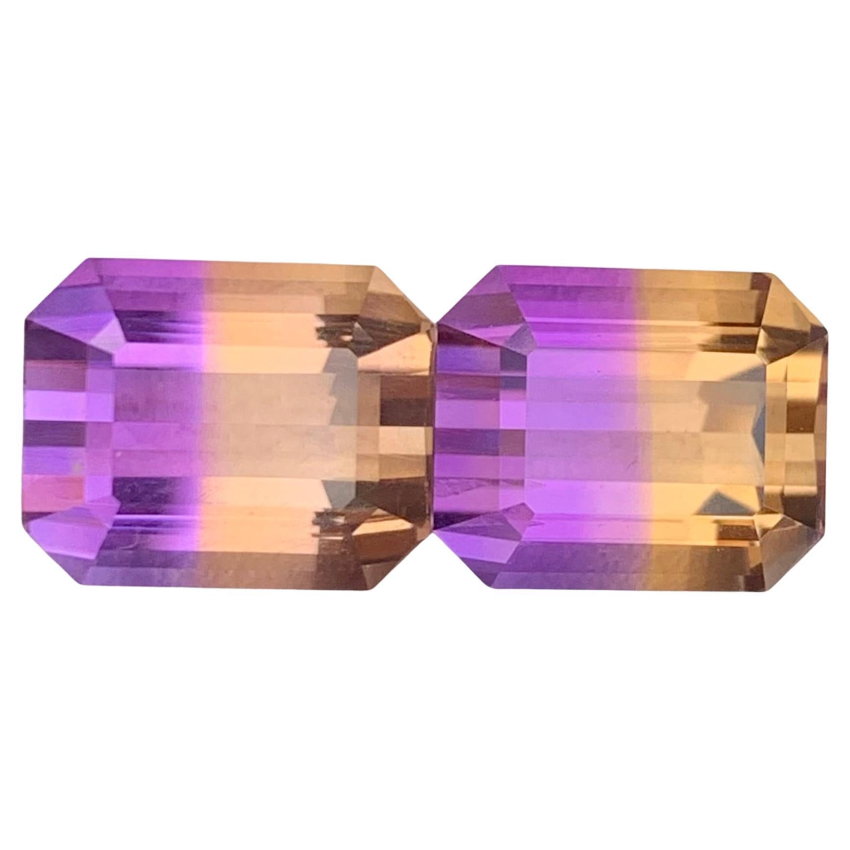 9.40 Carat Natural Loose Ametrine Pair For Jewellery Making