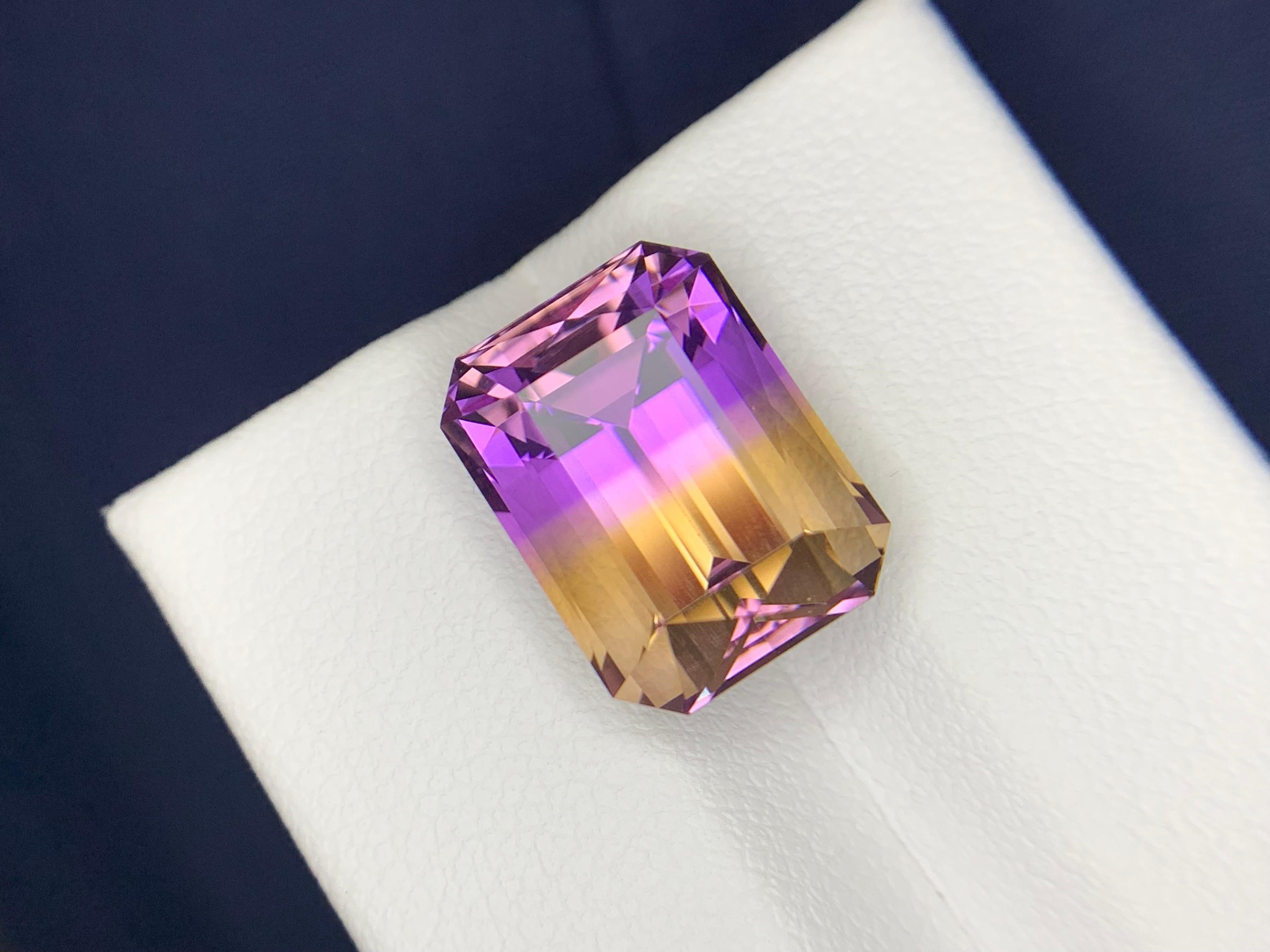 9.40 Carats Natural Loose Ametrine Gemstone en venta 9
