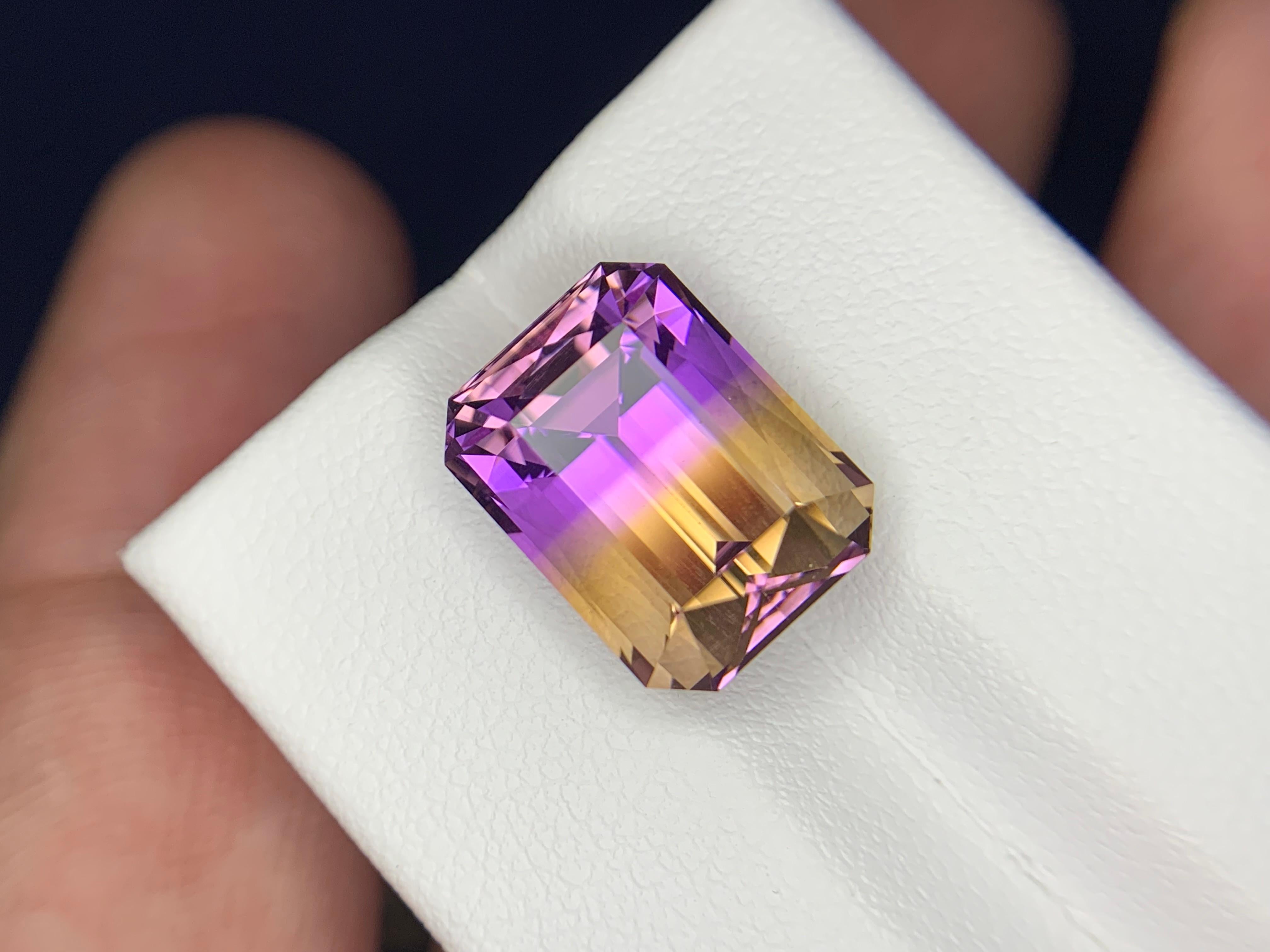 9.40 Carats Natural Loose Ametrine Gemstone en venta 10
