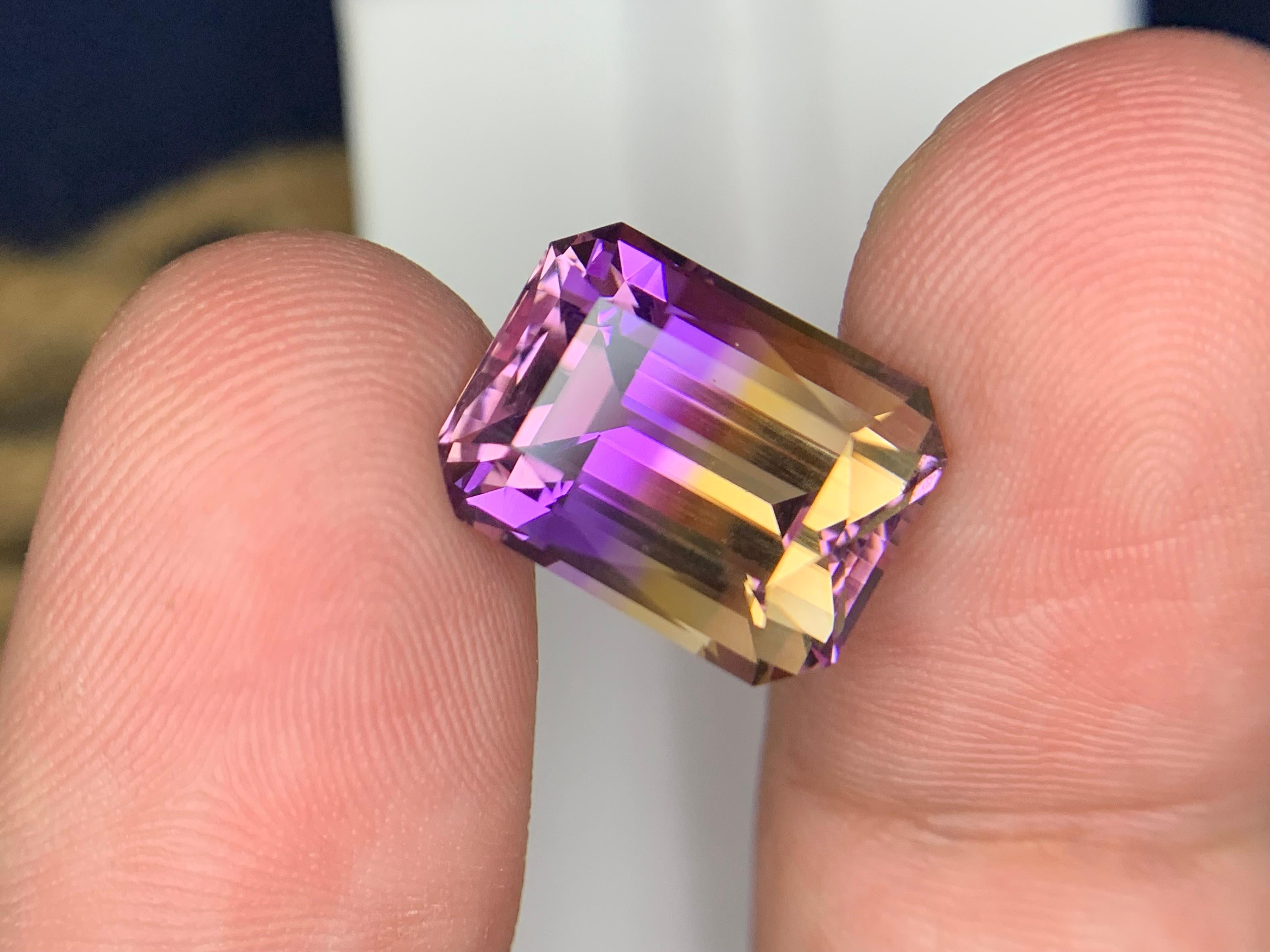 Femenino o masculino 9.40 Carats Natural Loose Ametrine Gemstone en venta