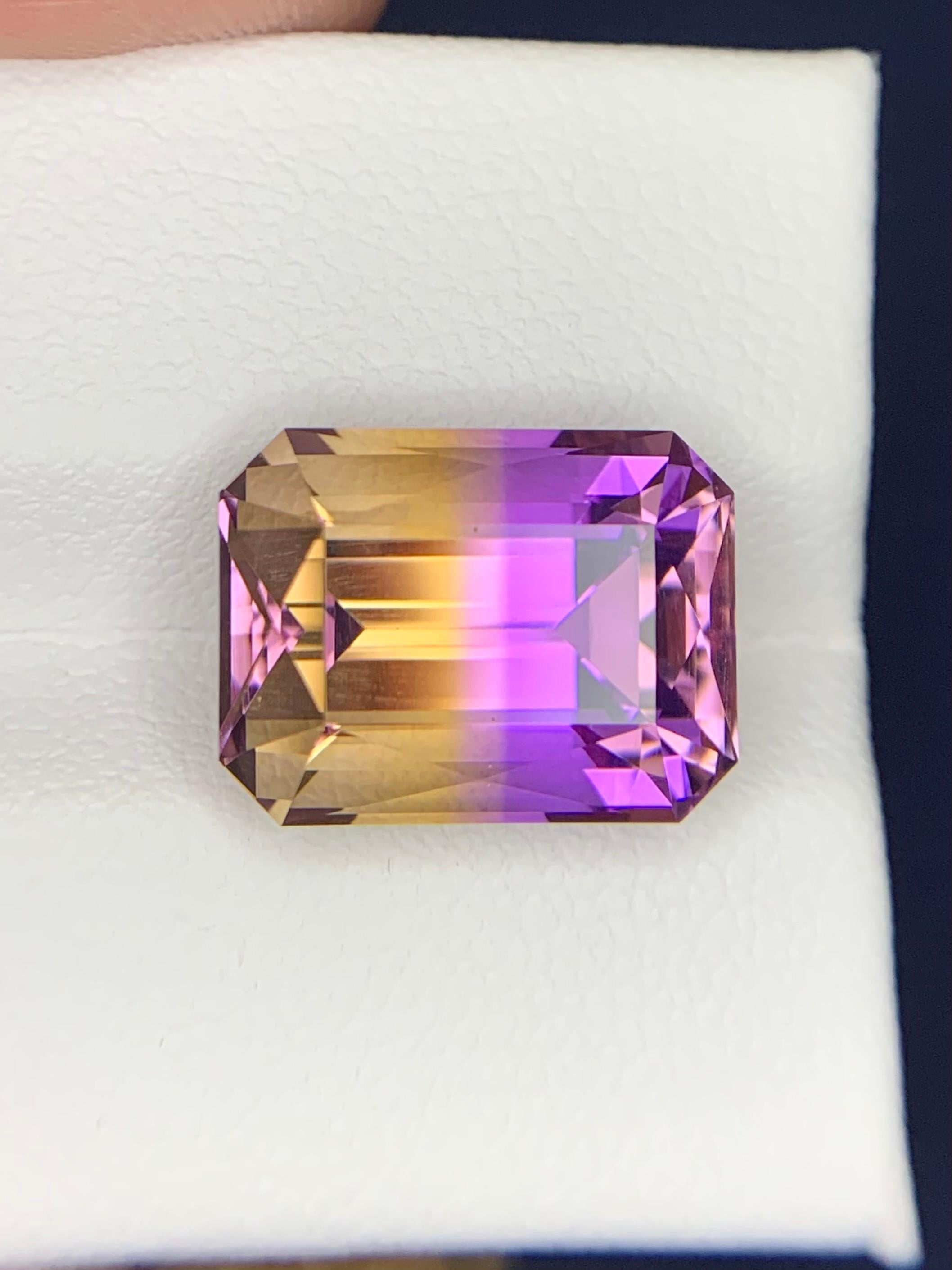 9.40 Carats Natural Loose Ametrine Gemstone en venta 1