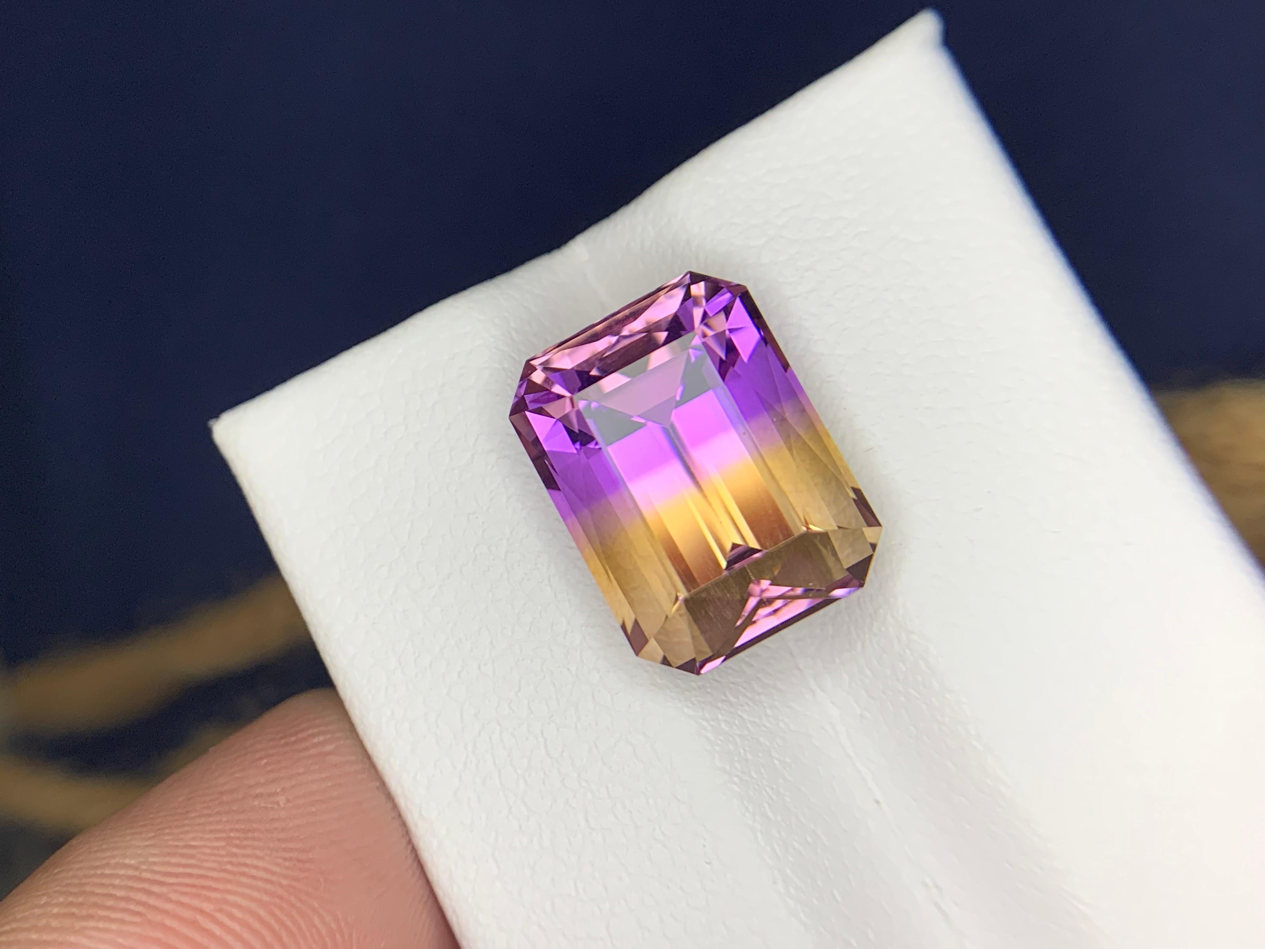 9.40 Carats Natural Loose Ametrine Gemstone en venta 2