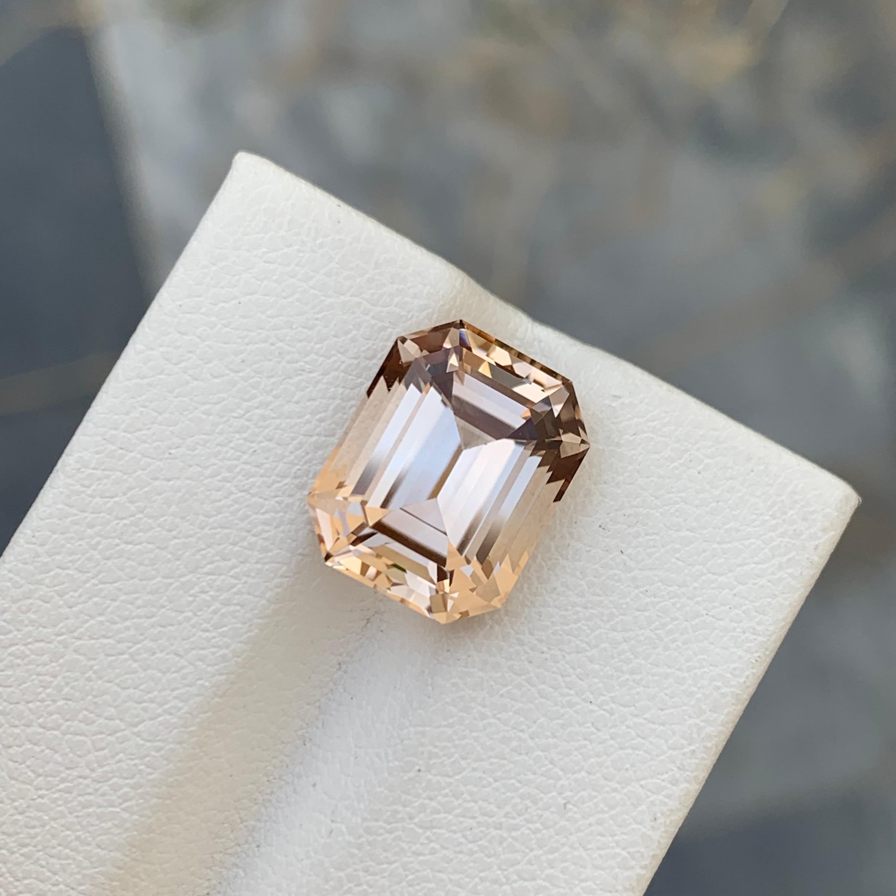 9.40 Carats Natural Loose Imperial Golden Topaz Ring Gem For Sale 2