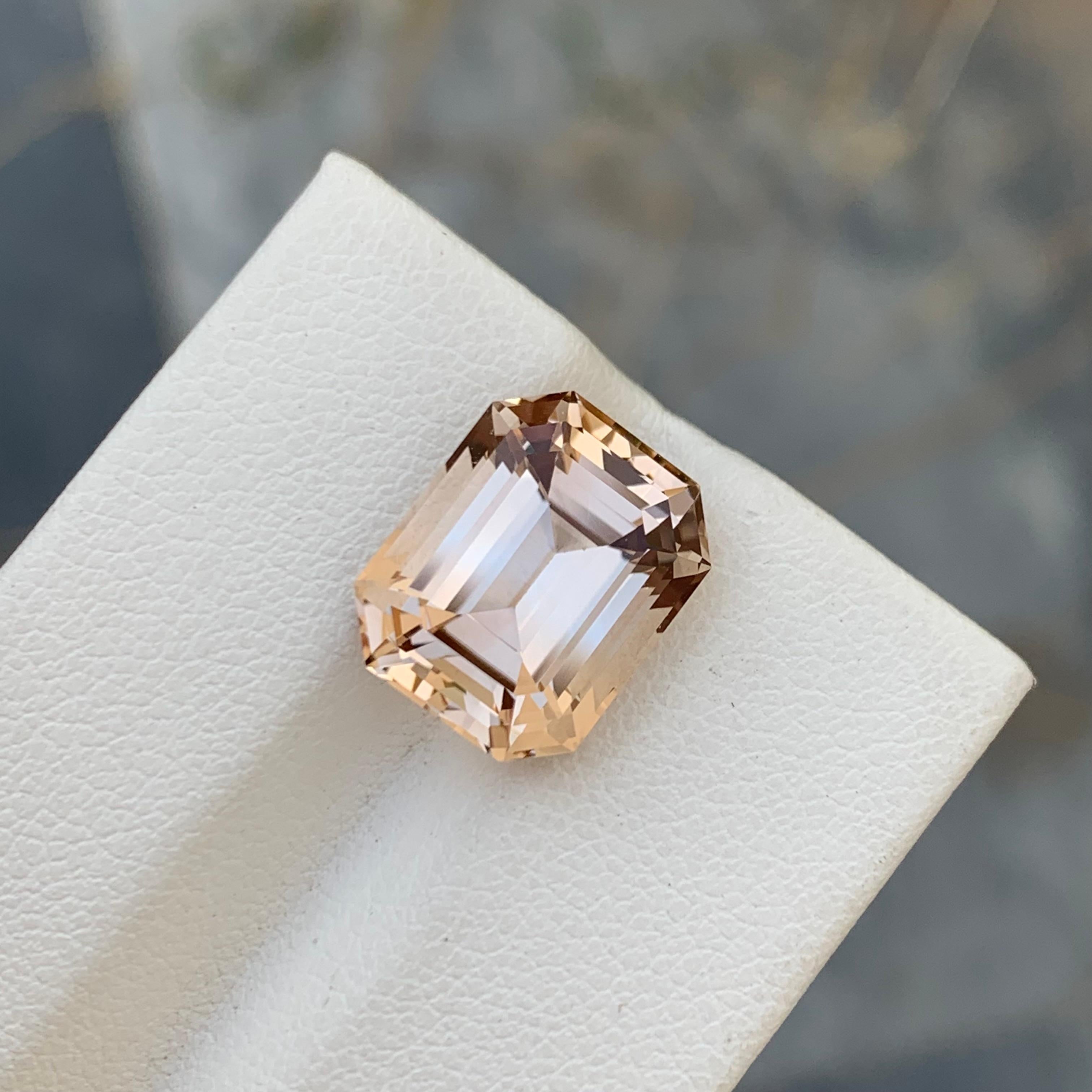 9.40 Carats Natural Loose Imperial Golden Topaz Ring Gem For Sale 5