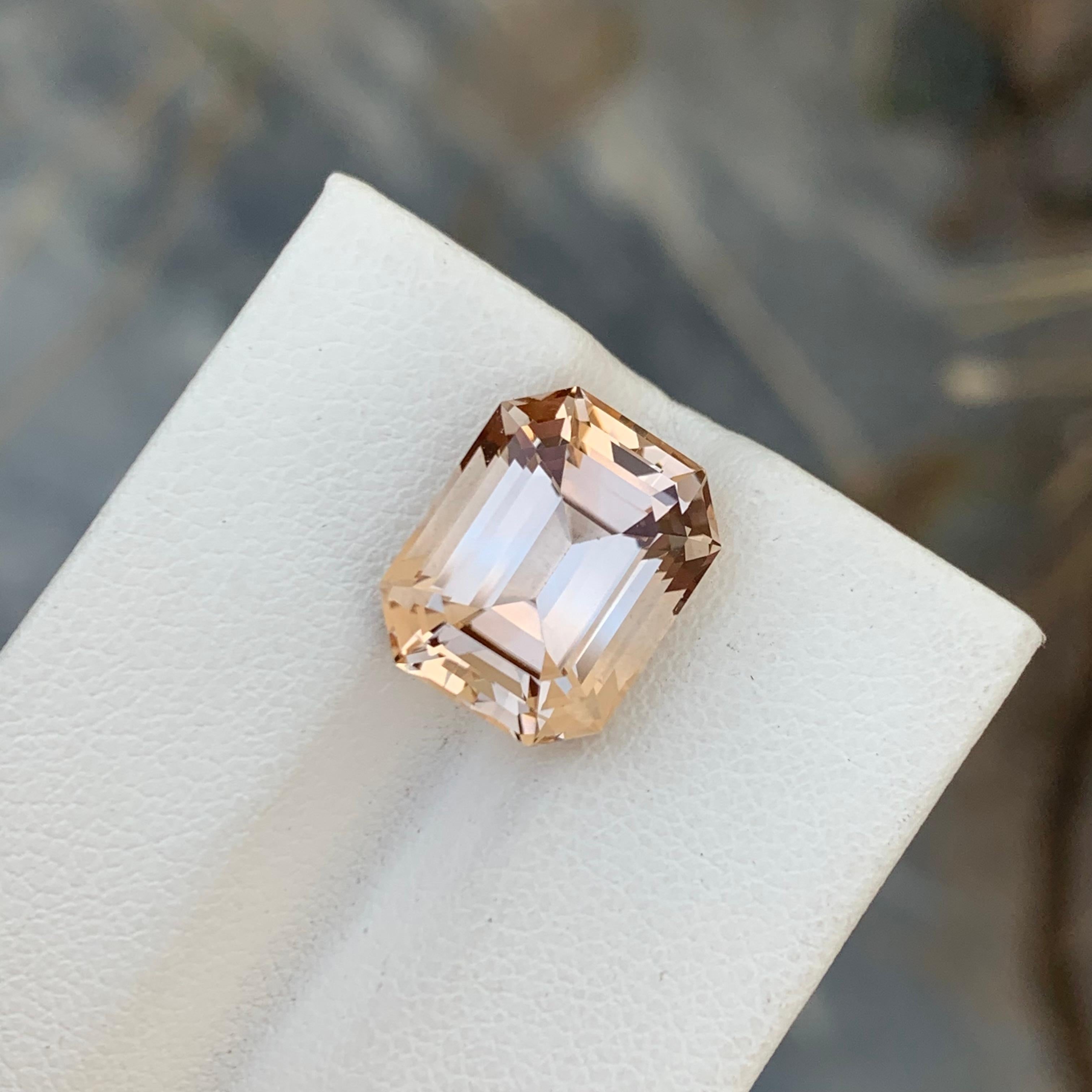 9.40 Carats Natural Loose Imperial Golden Topaz Ring Gem For Sale 3