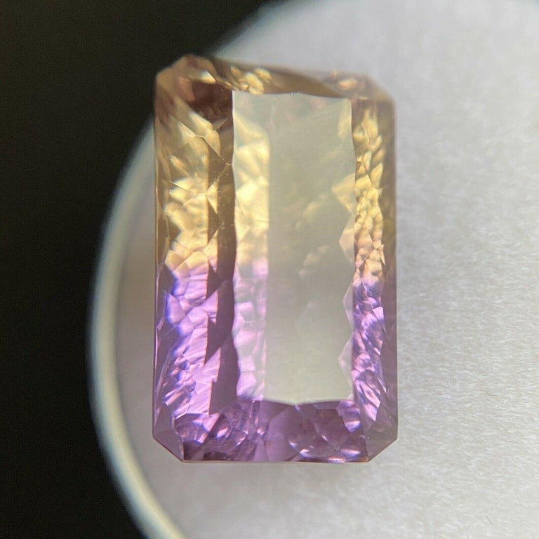 Amétrine Naturelle Brute De 36,86 Carats - Forme Coussin, Qualité Excellente (Bolivie)