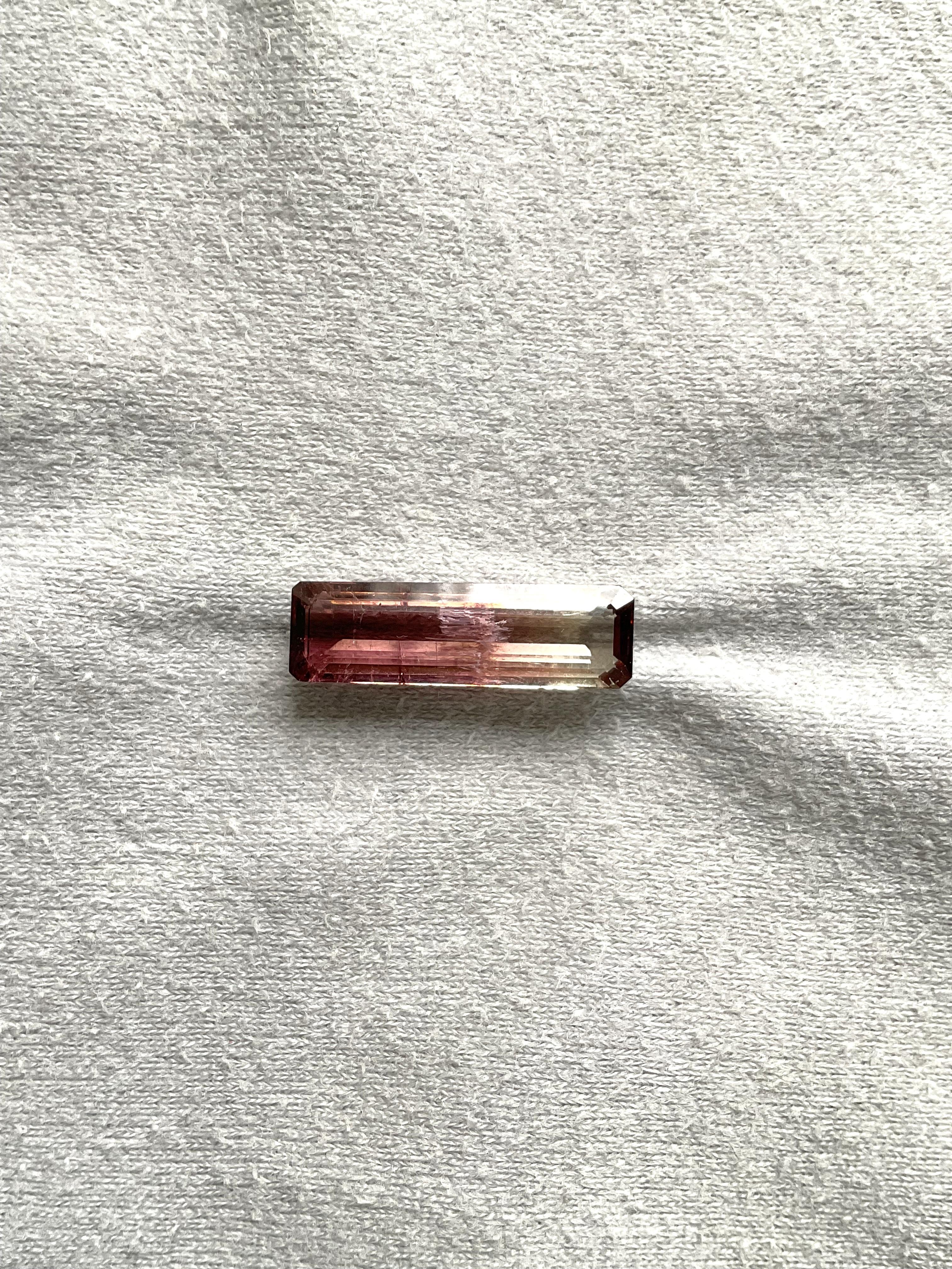 Pierre précieuse naturelle tourmaline octogonale à facettes de 9,42 carats Bon état - En vente à Jaipur, RJ
