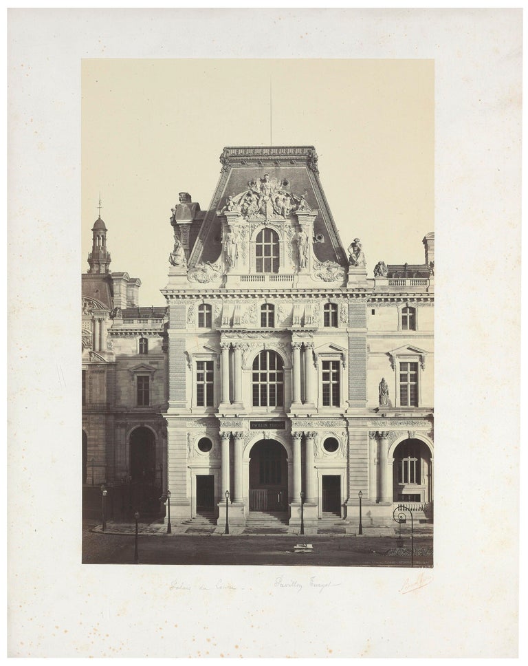 Bisson Frères Landscape Photograph - Architectural Images, Palais du Louvre, Pavillion Turgot, Europe, 1860s