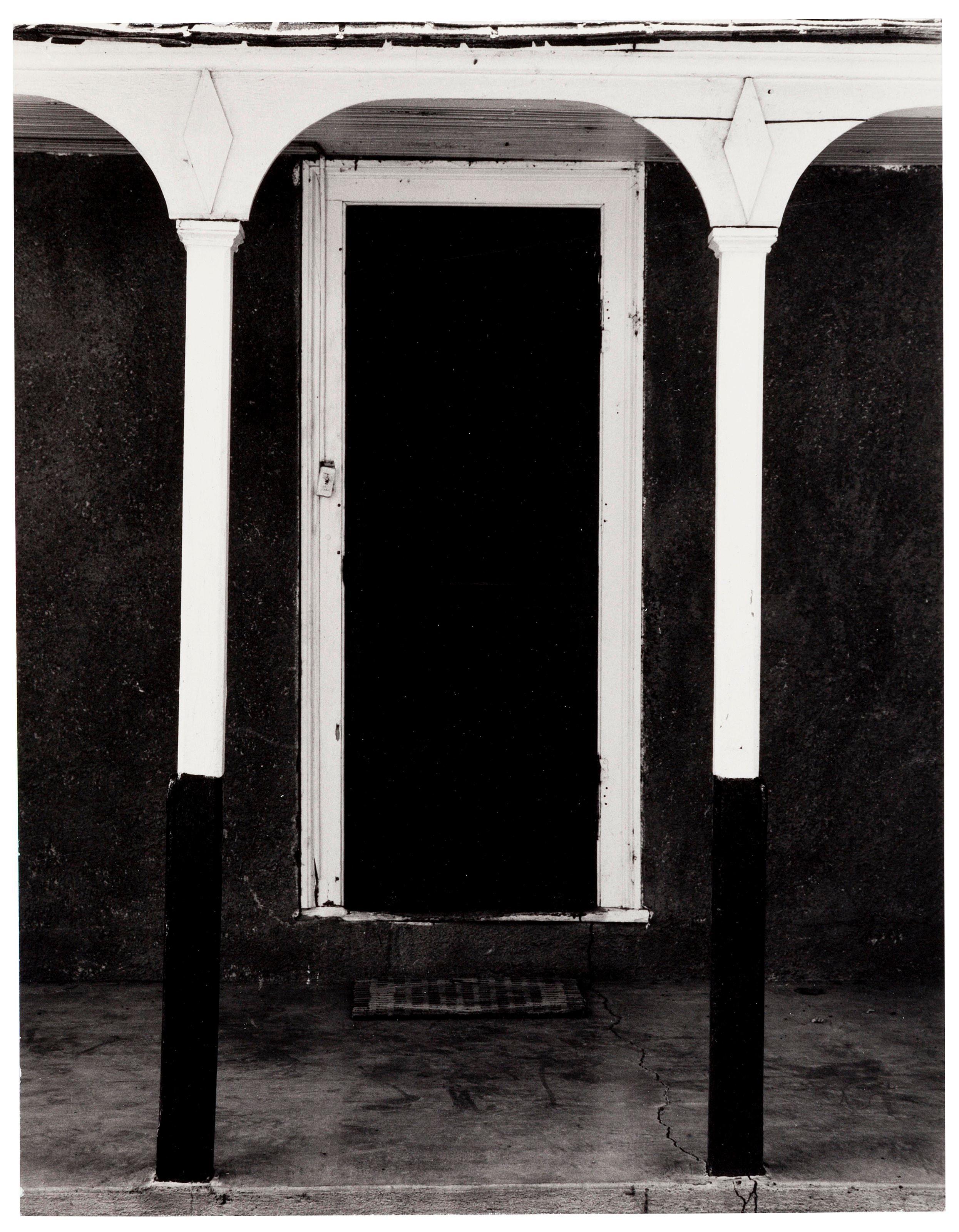 Dorthea Lange Black and White Photograph - Gothic Doorway, Toquerville, Utah, 1953