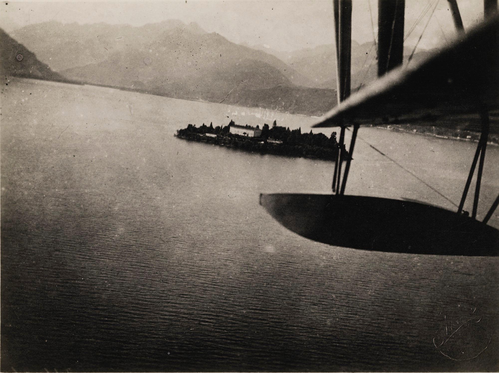 Fedele Azari Landscape Photograph - Aerial View of Lake Maggiore, 1925 