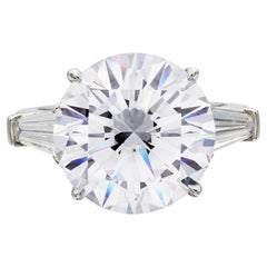9.43 Carat Round Brilliant Diamond Ring 18K Gold Heirloom-Worthy Glow