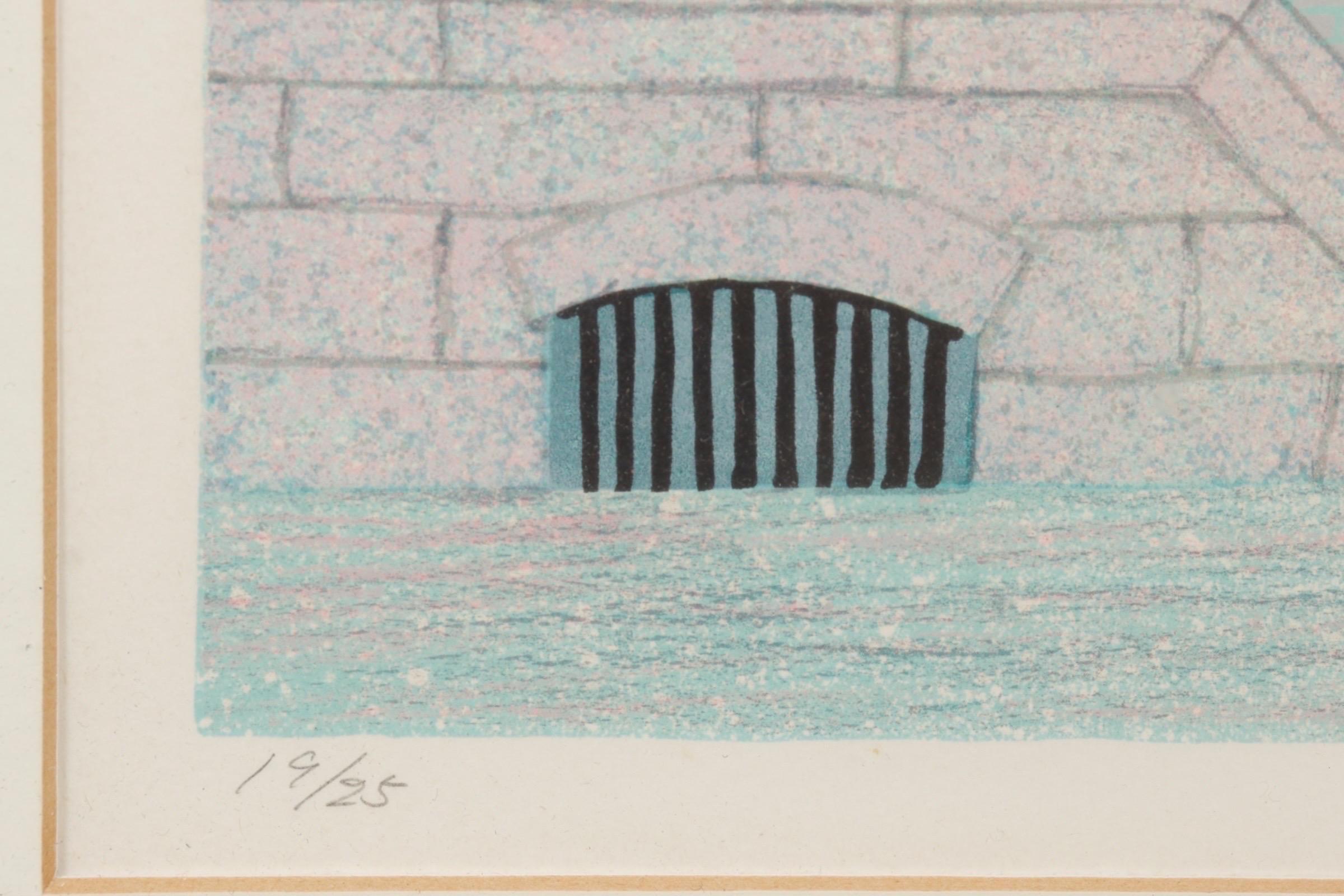 ‘944 President Street’ Lithograph by Shunji Sakuyama For Sale 2