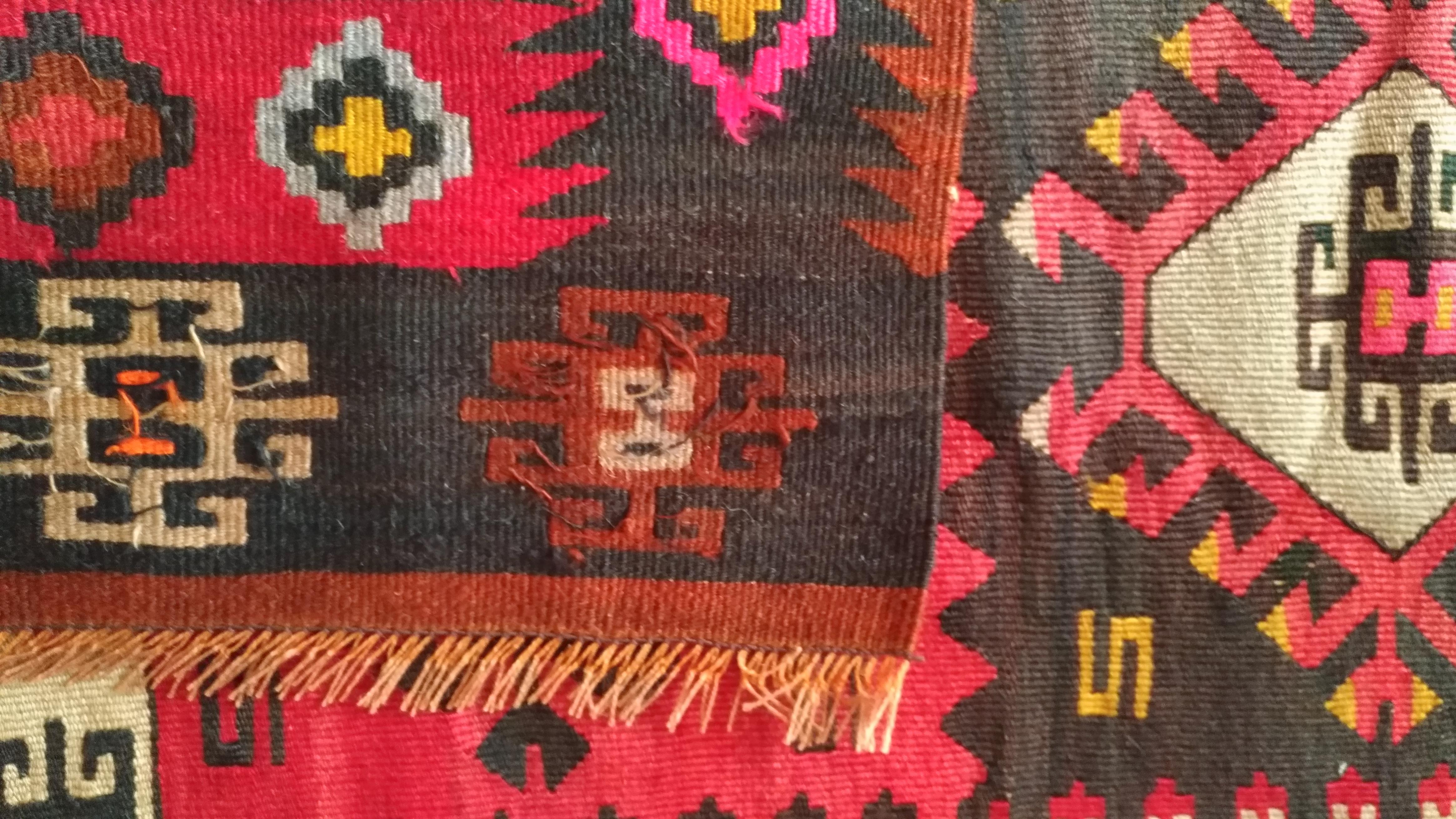 944 - Very beautiful vintage Turkish kilim In Excellent Condition For Sale In Paris, FR