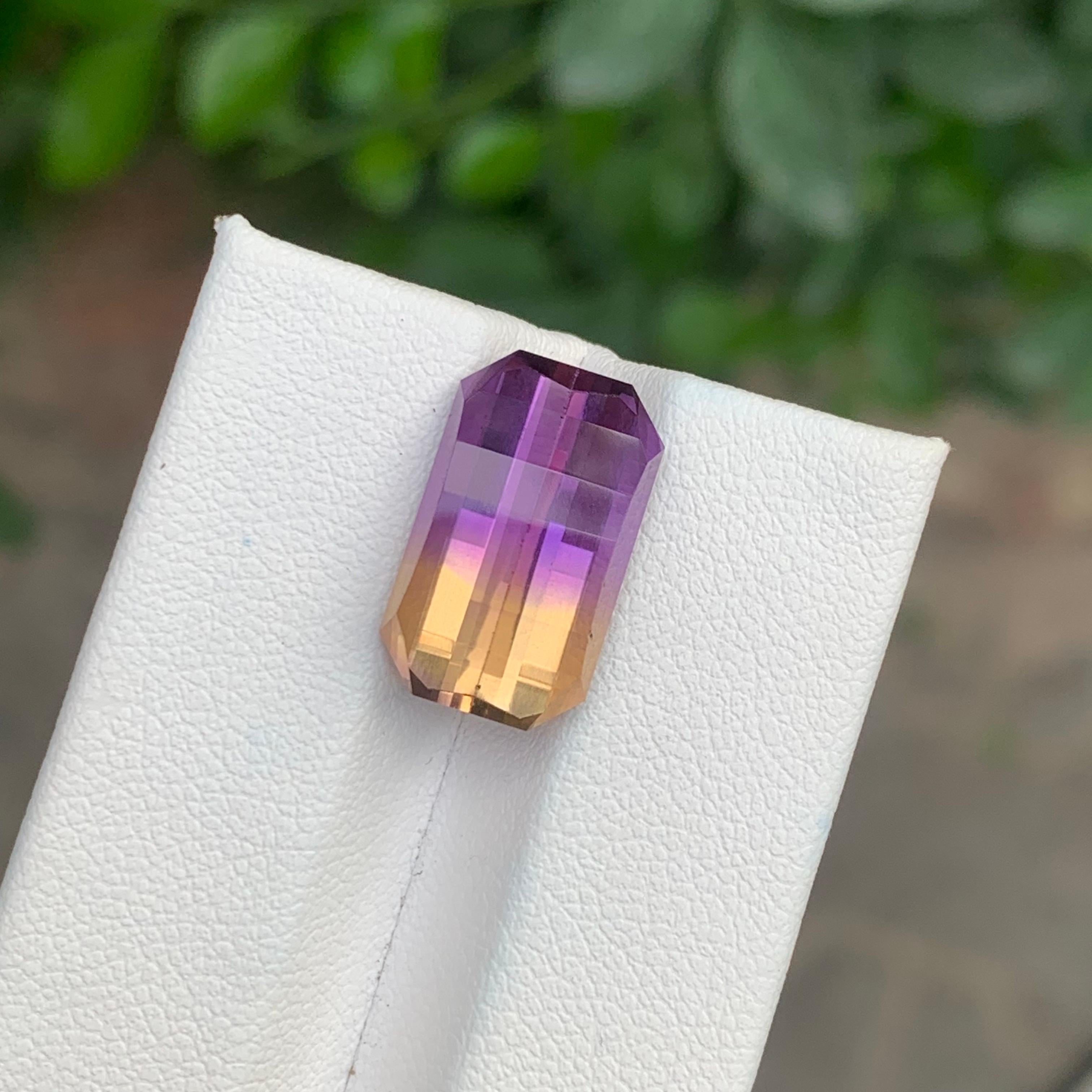 9,45 Karat Natürlicher Loser Ametrin Pixelierter Schliff Bolivian's  Edelstein für Damen oder Herren im Angebot