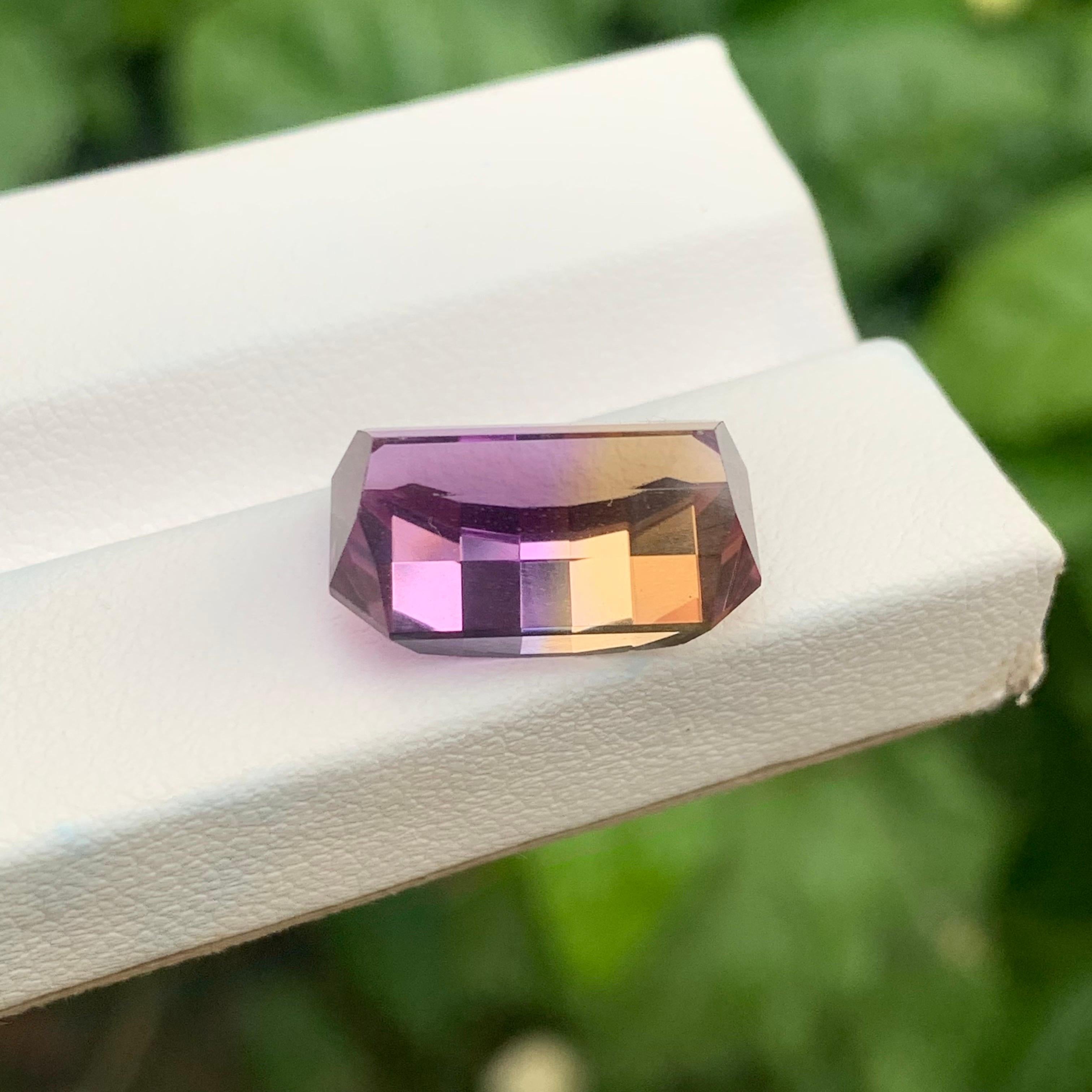9,45 Karat Natürlicher Loser Ametrin Pixelierter Schliff Bolivian's  Edelstein im Angebot 3