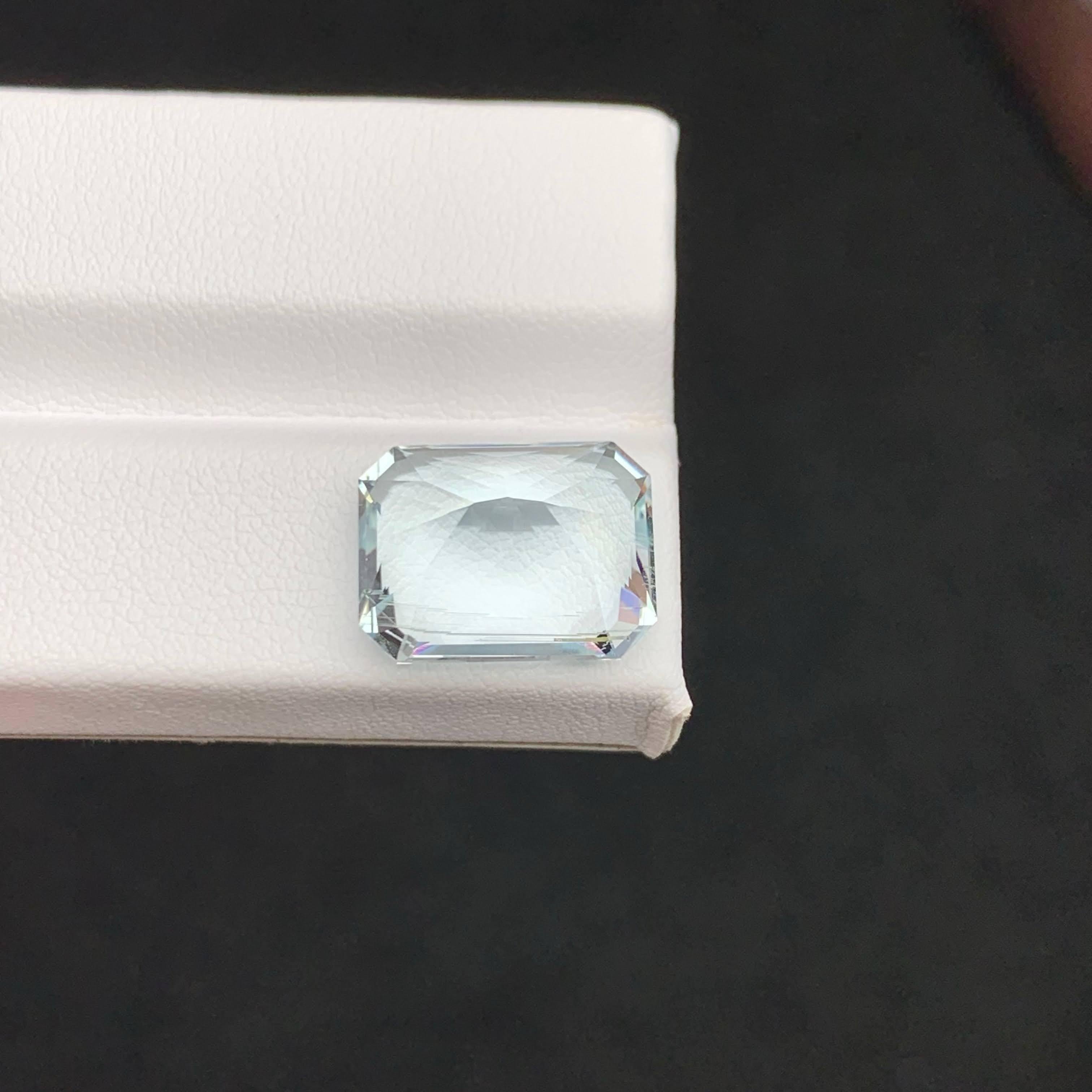 9,45 Carati di pietra d'acquamarina naturale sfusa Fancy Cushion Cut Gemma del Pakistan in vendita 3