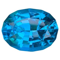 9,45 quilates de piedra natural suelta de topacio azul neón talla oval brasileña