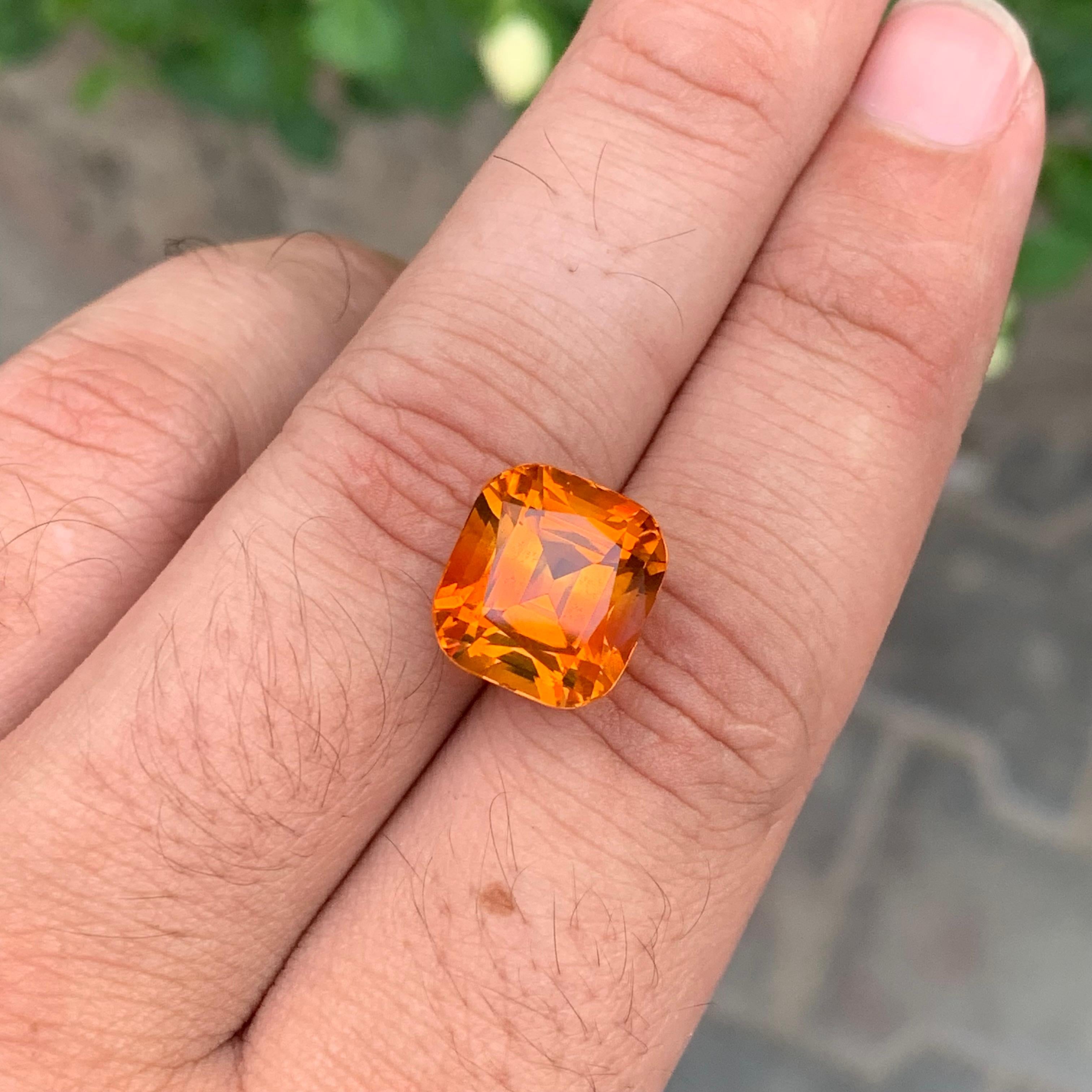 9.45 Carats Faceted Maderia Citrine Natural Loose Gemstone (Citrine de Madère à facettes) Neuf - En vente à Brisbane, AU