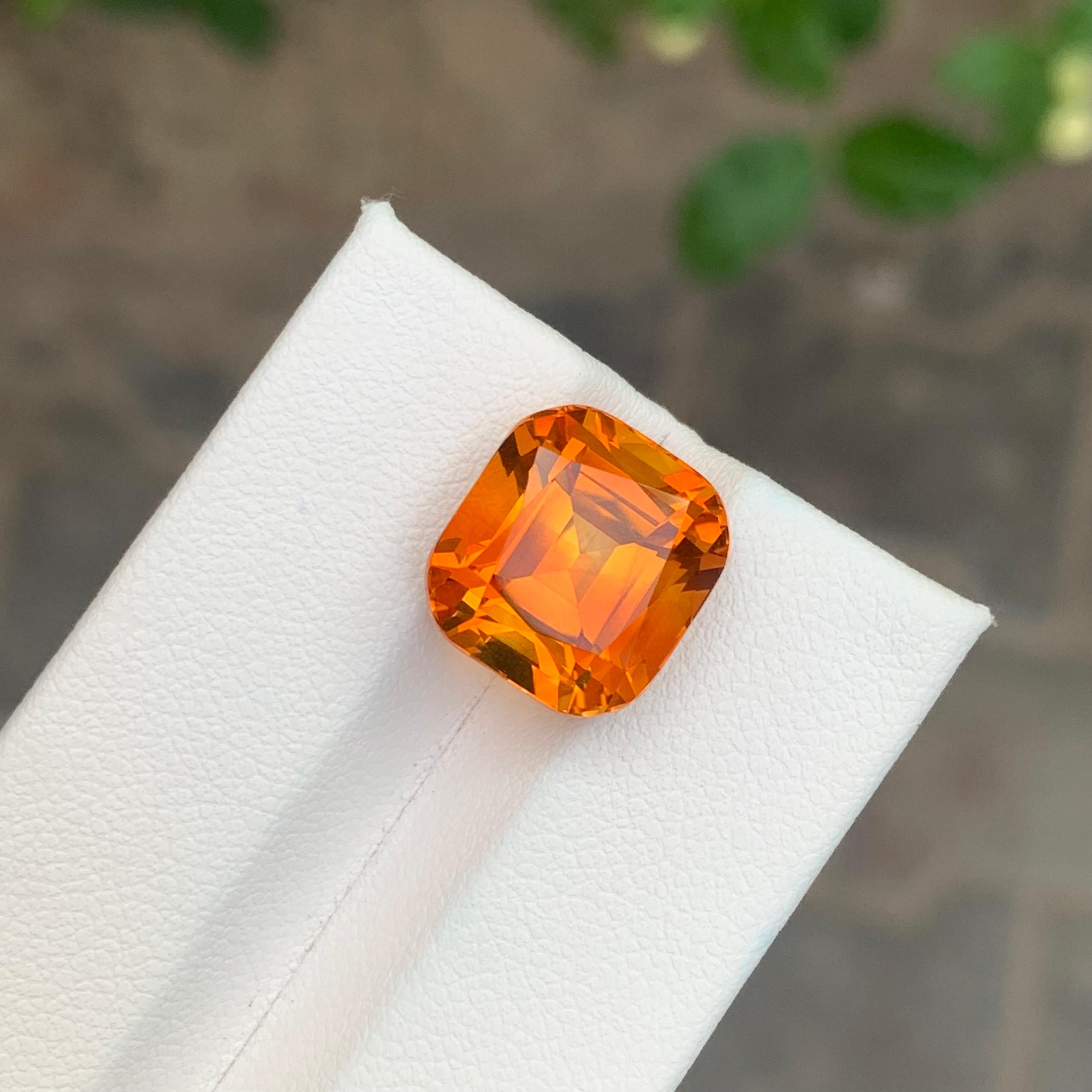 9.45 Carats Faceted Maderia Citrine Natural Loose Gemstone (Citrine de Madère à facettes) en vente 2