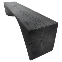94.5" Vulcano Bench Made From A Single Block of Scented Cedarwood