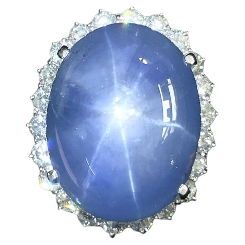 94,53 quilates. Colección GRS: zafiro estrella natural de Sri Lanka y diamante natural en venta